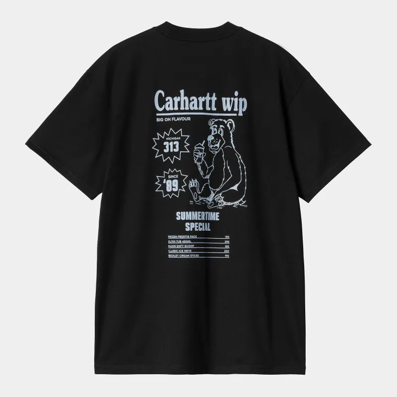 Carhartt WIP Mens Catalogue T-Shirt | Black sold by The Foot Factory