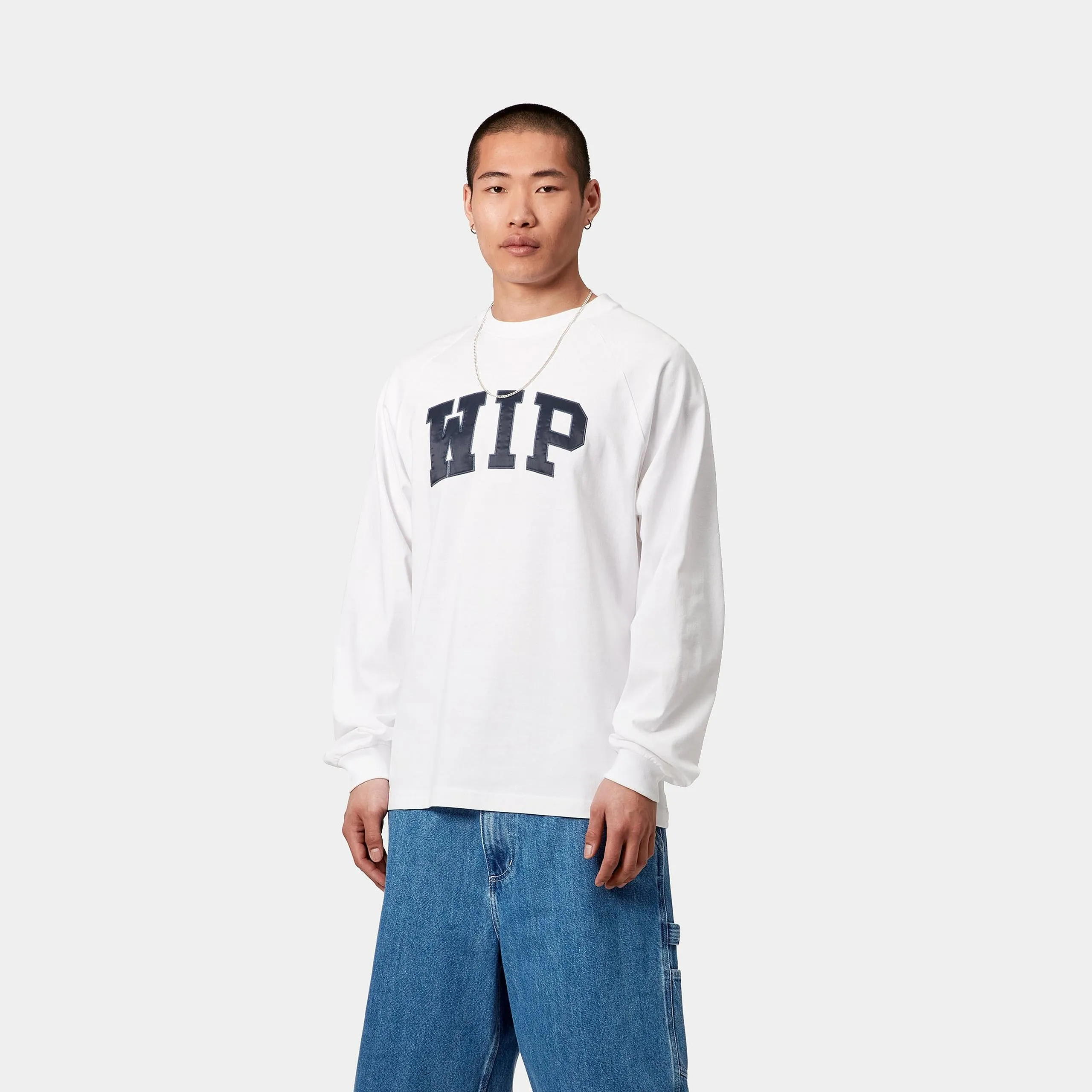 Carhartt WIP Mens WIP Work Long Sleeve T-Shirt | White sold by The Foot Factory product image thumbnail 3