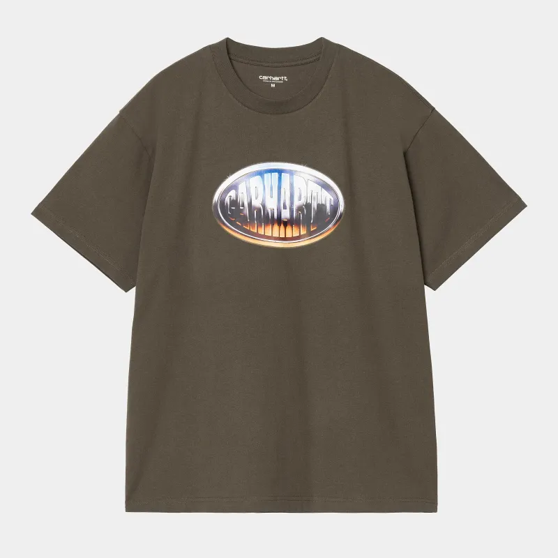 Carhartt WIP Mens Big Time T-Shirt | Cypress Green sold by The Foot Factory