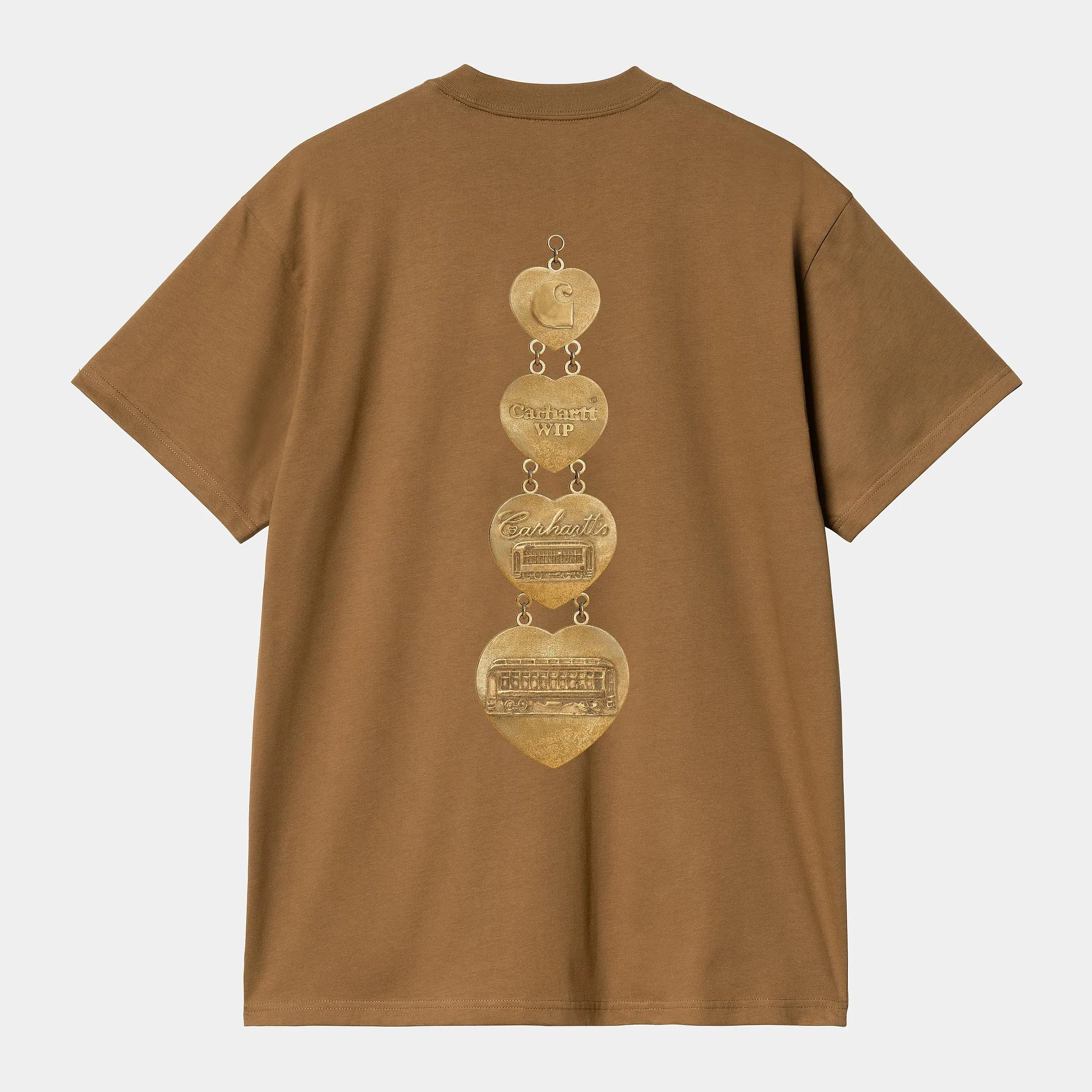 Carhartt WIP Mens Hartt Chain T-Shirt | Hamilton Brown sold by The Foot Factory