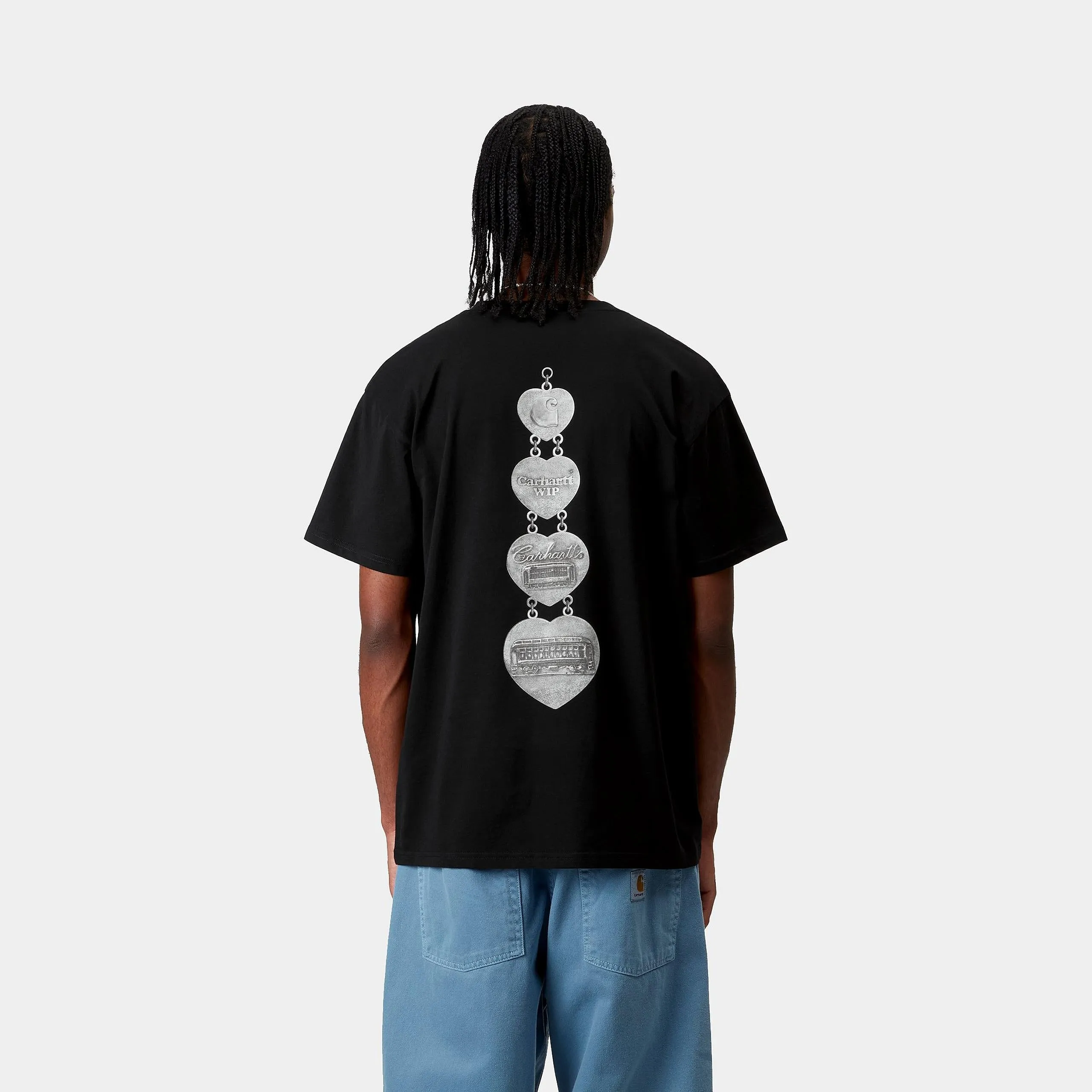 Carhartt WIP Mens Hartt Chain T-Shirt | Black sold by The Foot Factory product image thumbnail 4
