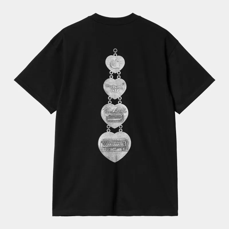 Carhartt WIP Mens Hartt Chain T-Shirt | Black sold by The Foot Factory