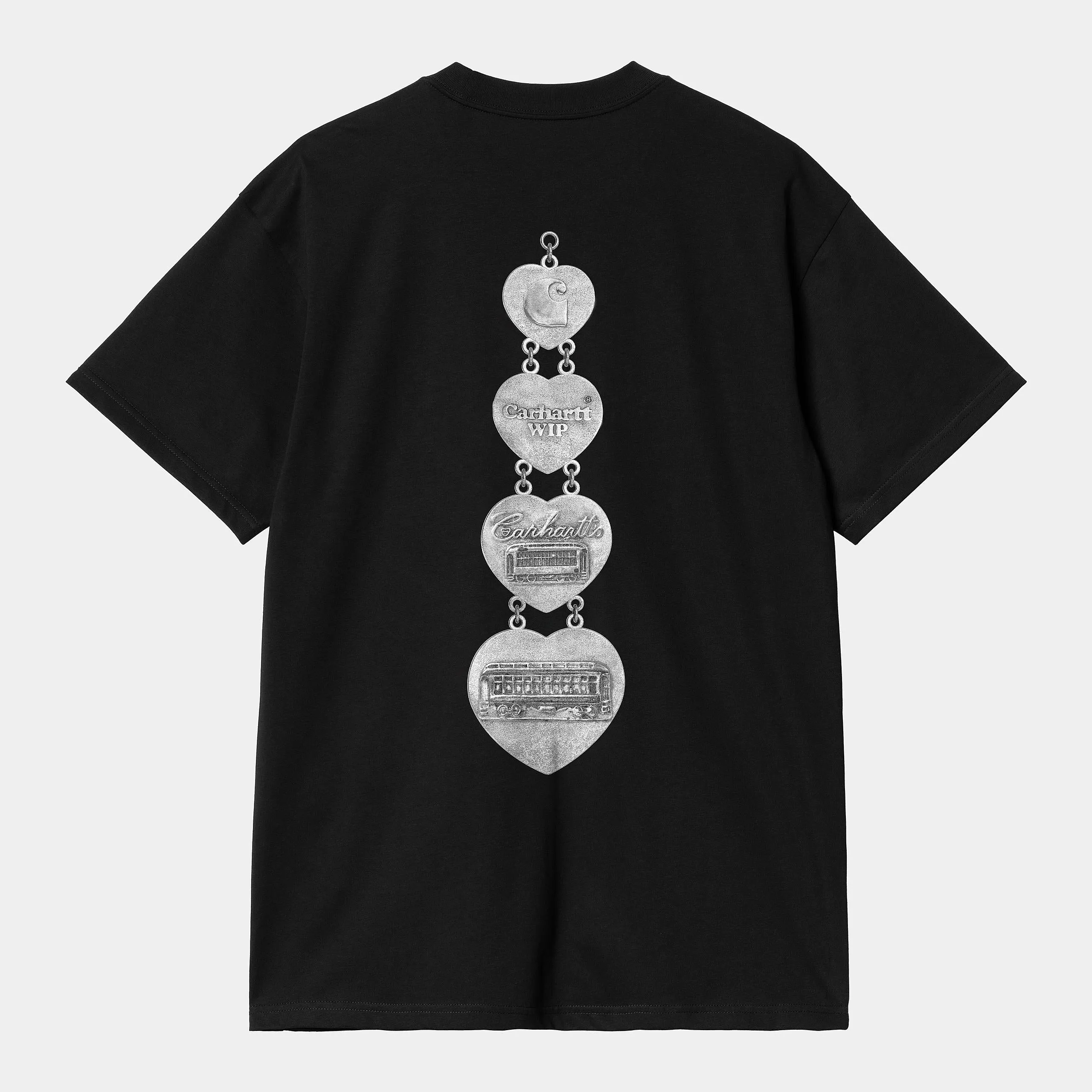 Carhartt WIP Mens Hartt Chain T-Shirt | Black sold by The Foot Factory