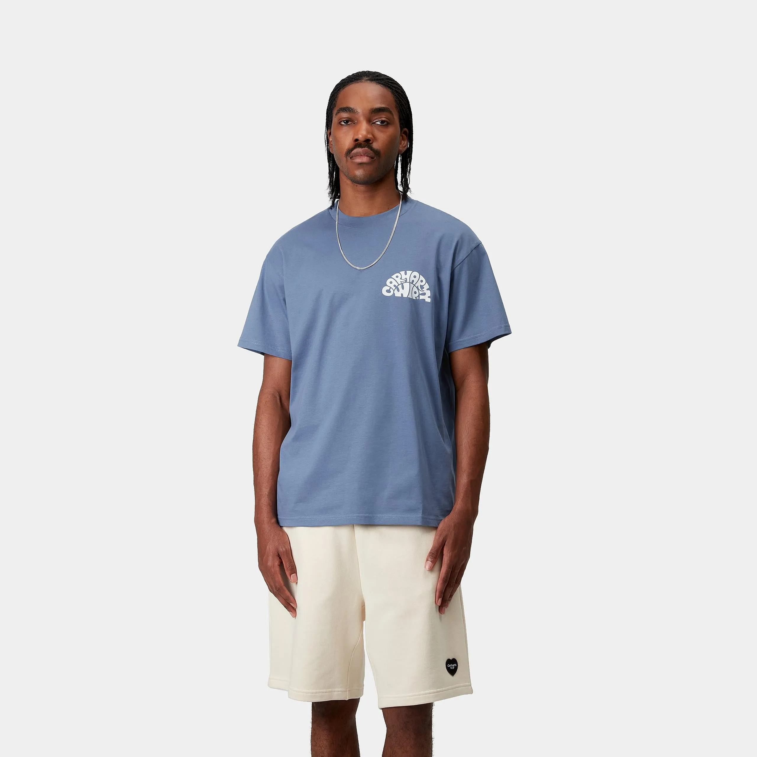 Carhartt WIP Mens Jazzy T-Shirt | Blue Iris sold by The Foot Factory product image thumbnail 3