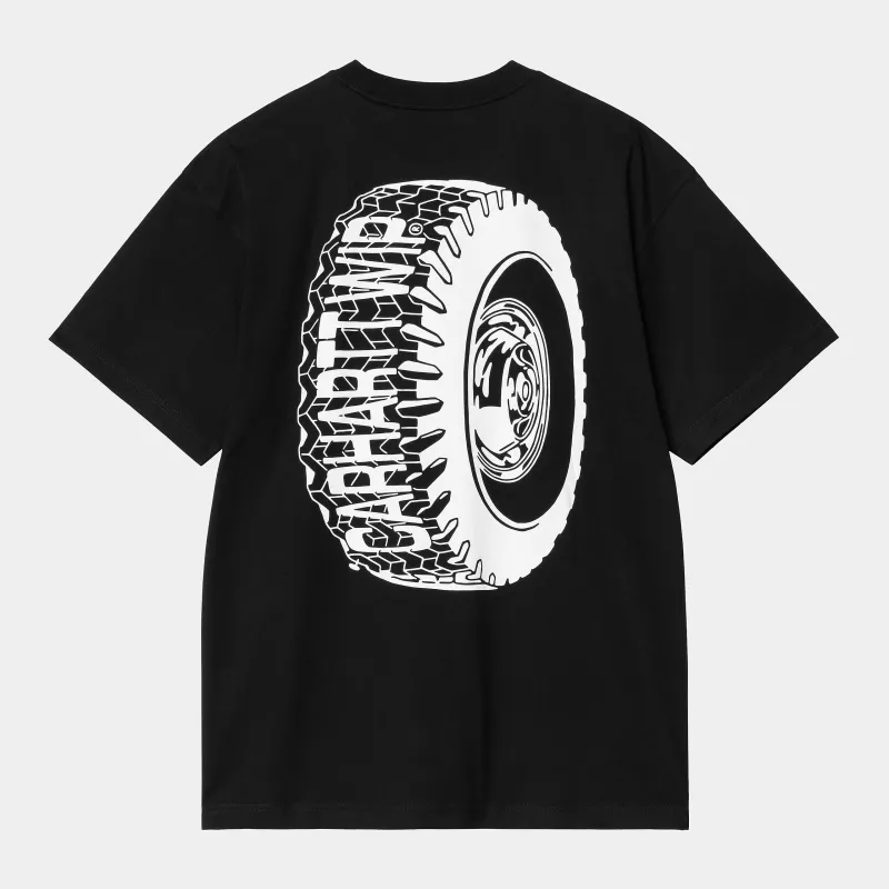 Carhartt WIP Mens Tire T-Shirt | Black sold by The Foot Factory