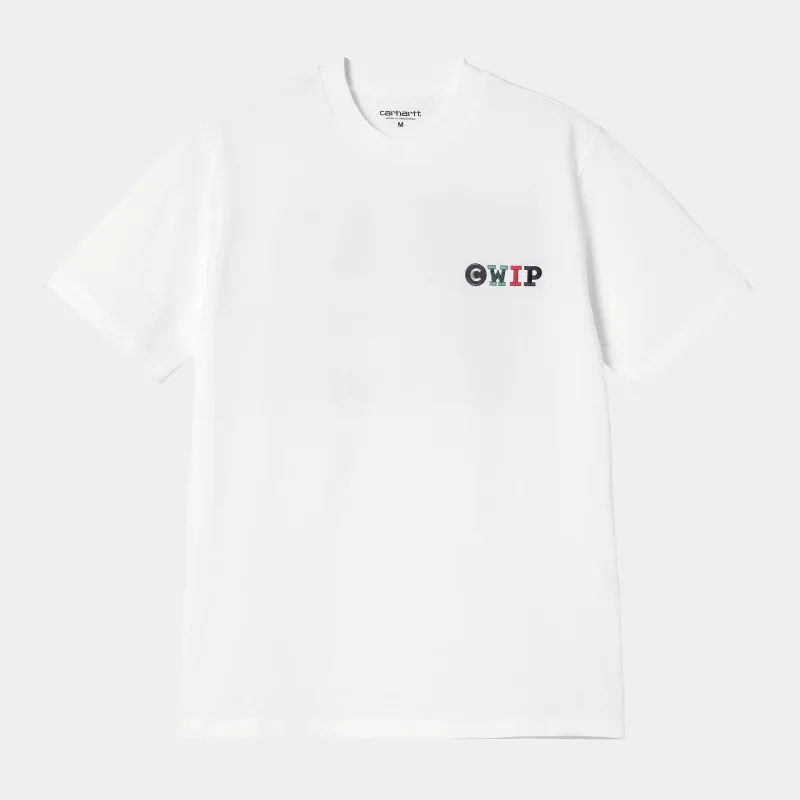 Carhartt WIP Mens Flags T-Shirt | White sold by The Foot Factory