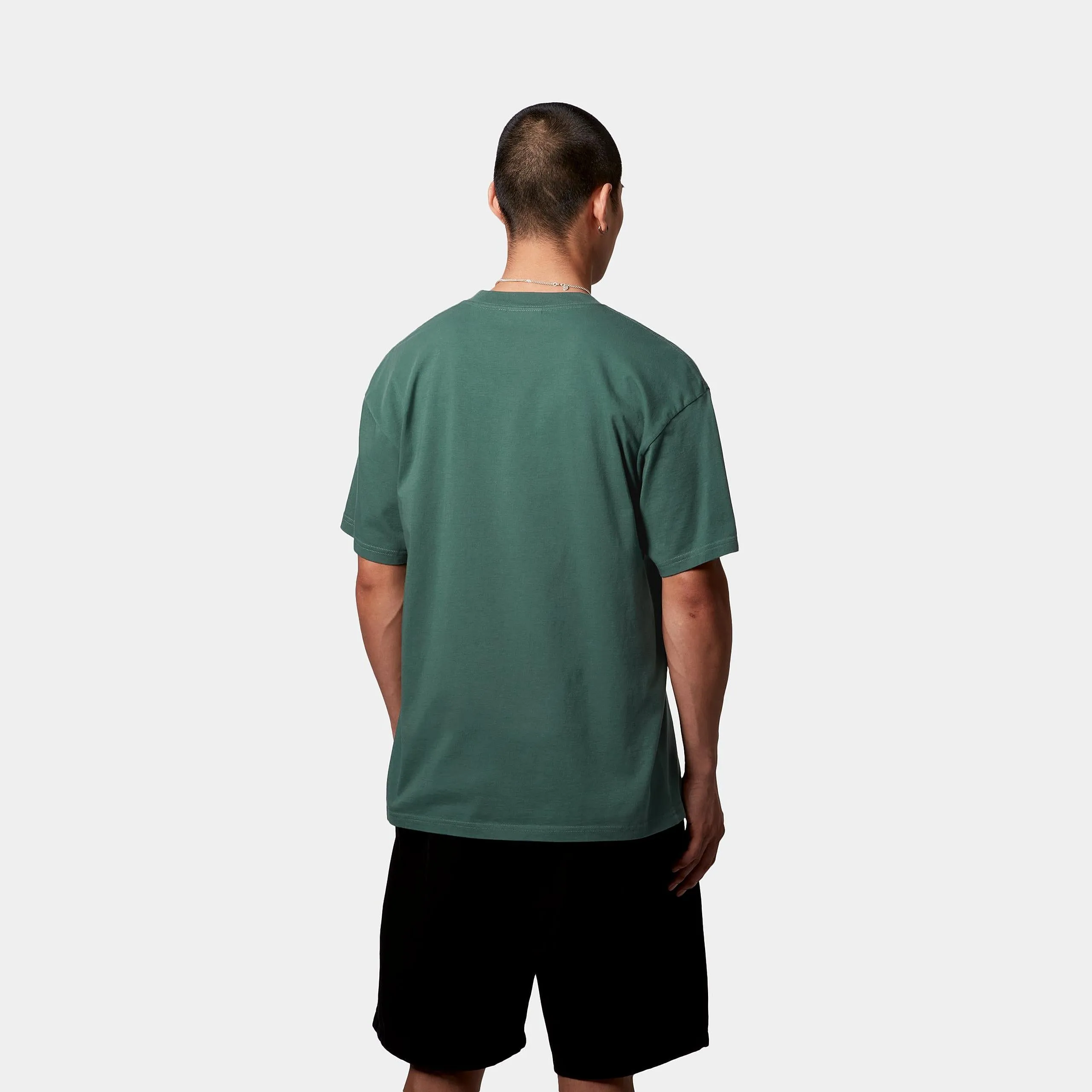 Carhartt WIP Mens Lecture T-Shirt | Silver Pine sold by The Foot Factory product image thumbnail 4