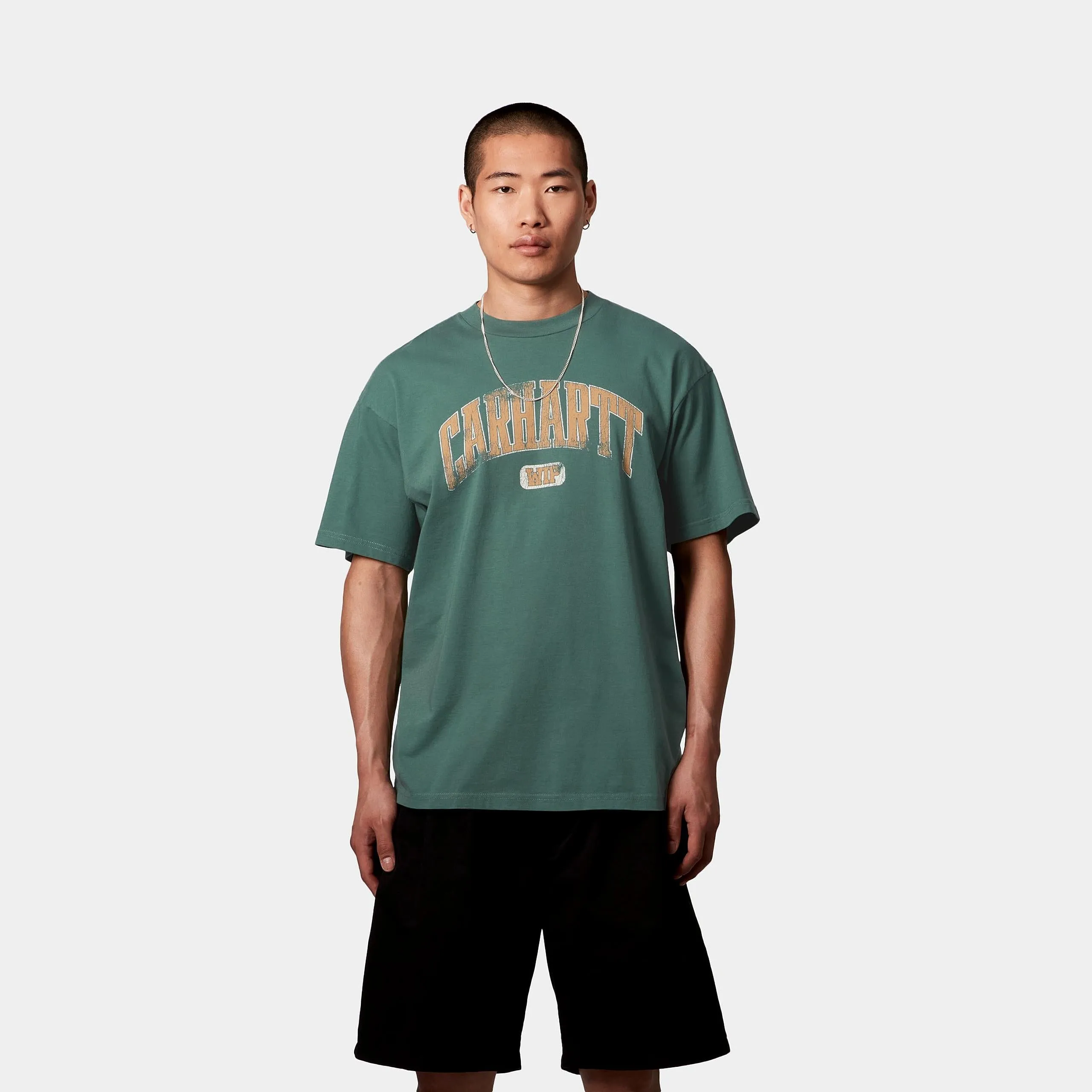 Carhartt WIP Mens Lecture T-Shirt | Silver Pine sold by The Foot Factory product image thumbnail 3