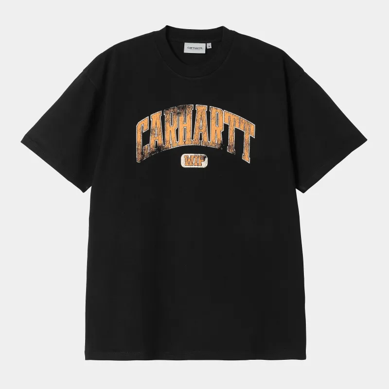 Carhartt WIP Mens Lecture T-Shirt | Black sold by The Foot Factory