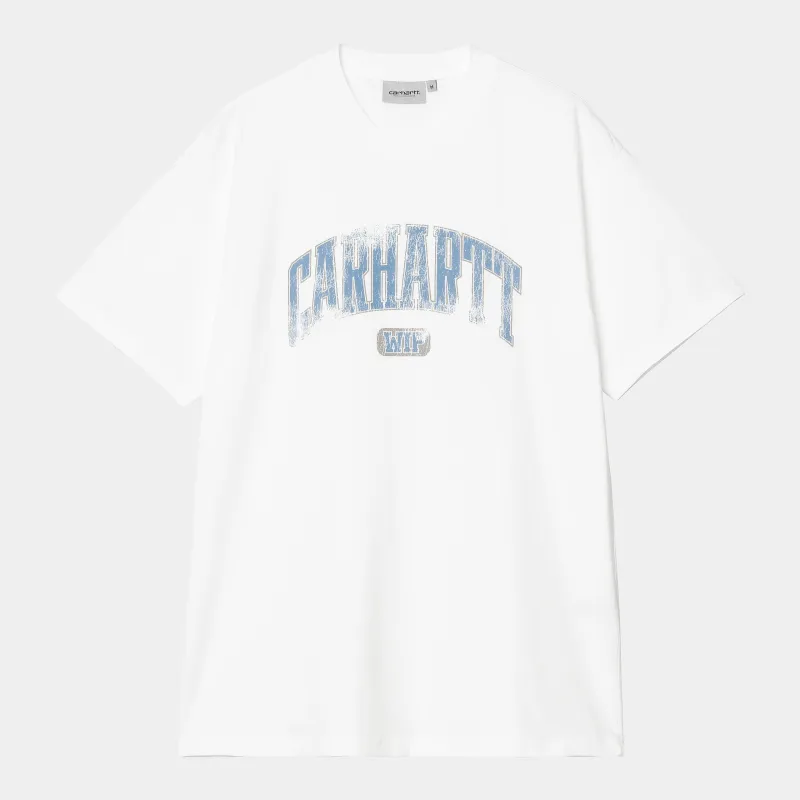 Carhartt WIP Mens Lecture T-Shirt | White sold by The Foot Factory