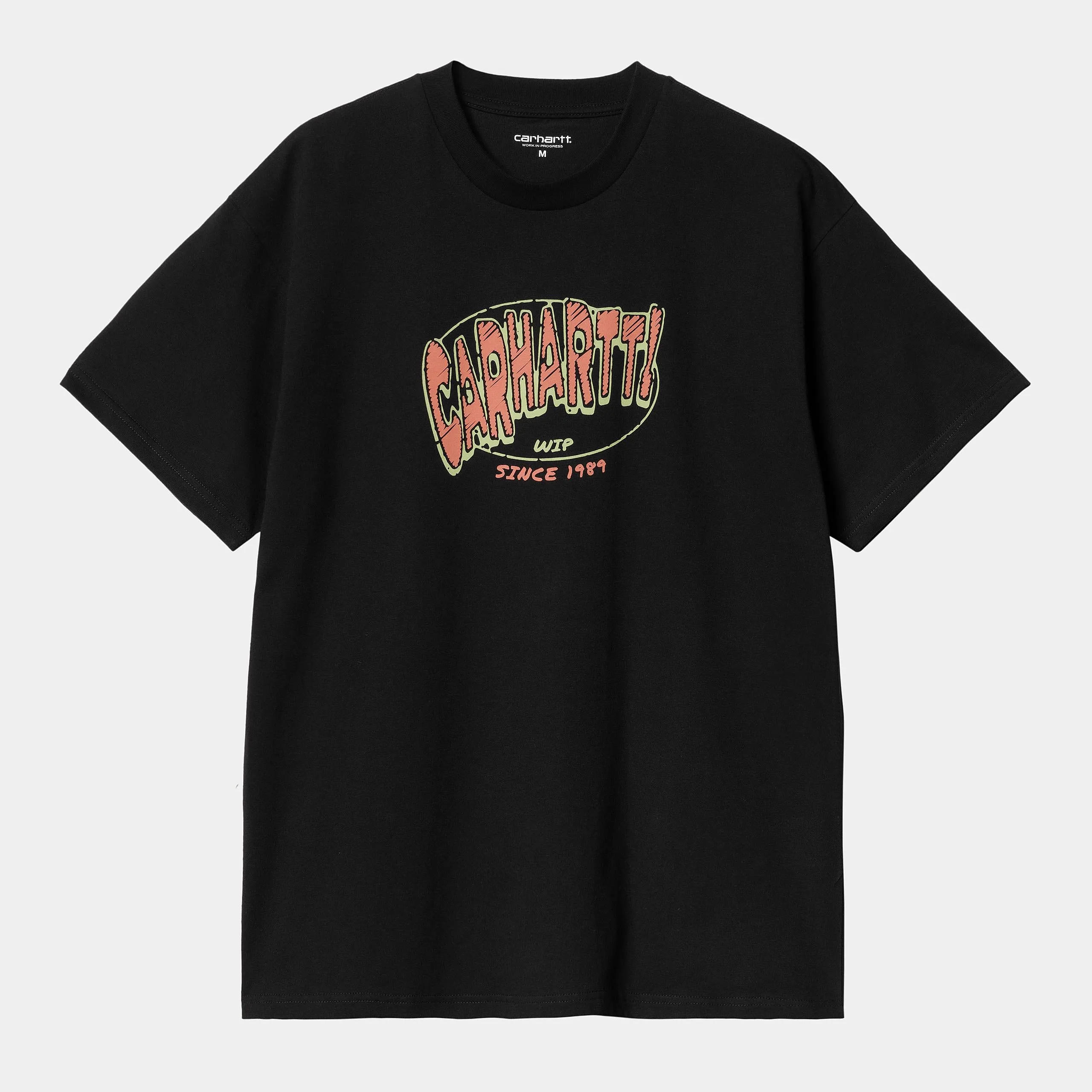 Carhartt WIP Mens Hot Script T-Shirt | Black sold by The Foot Factory