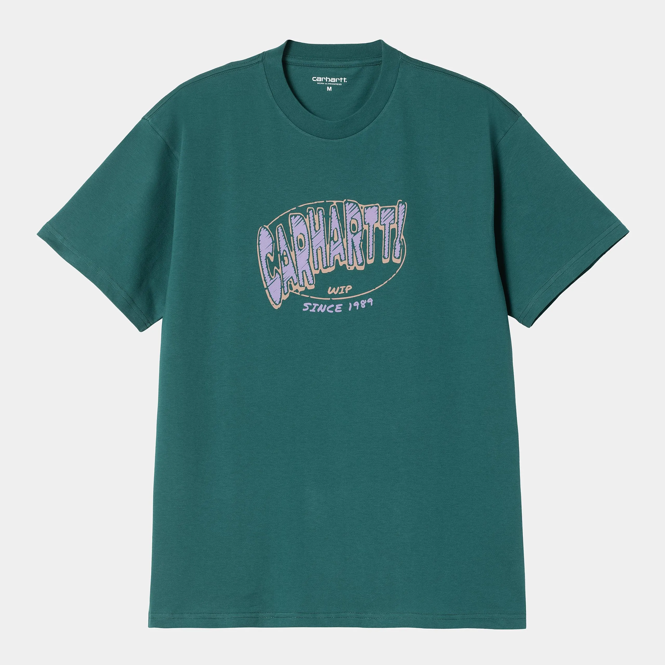 Carhartt WIP Mens Hot Script T-Shirt | Rainforest sold by The Foot Factory