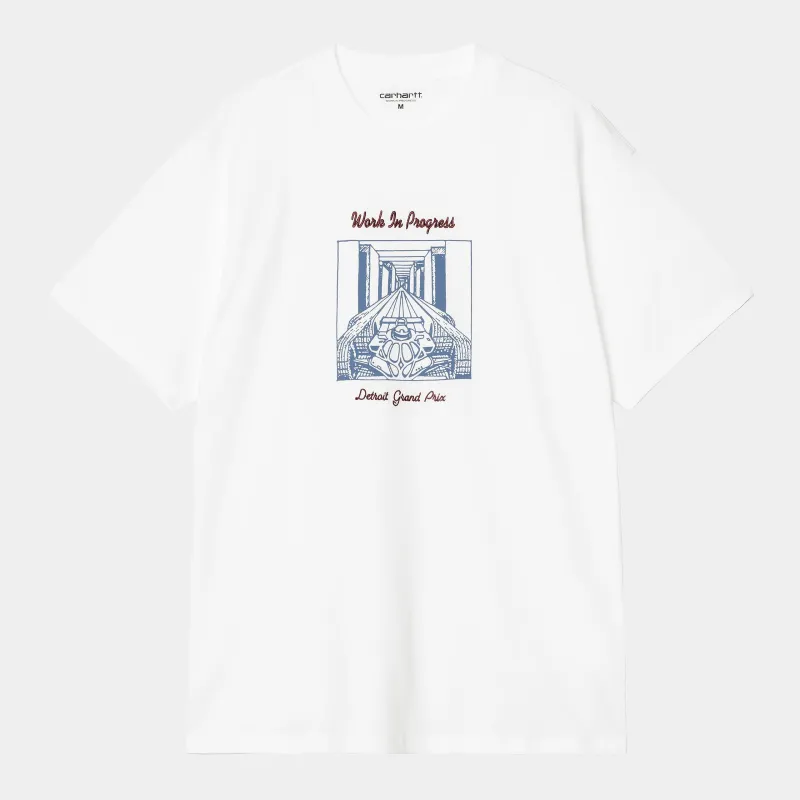 Carhartt WIP Mens Racer T-Shirt | White sold by The Foot Factory