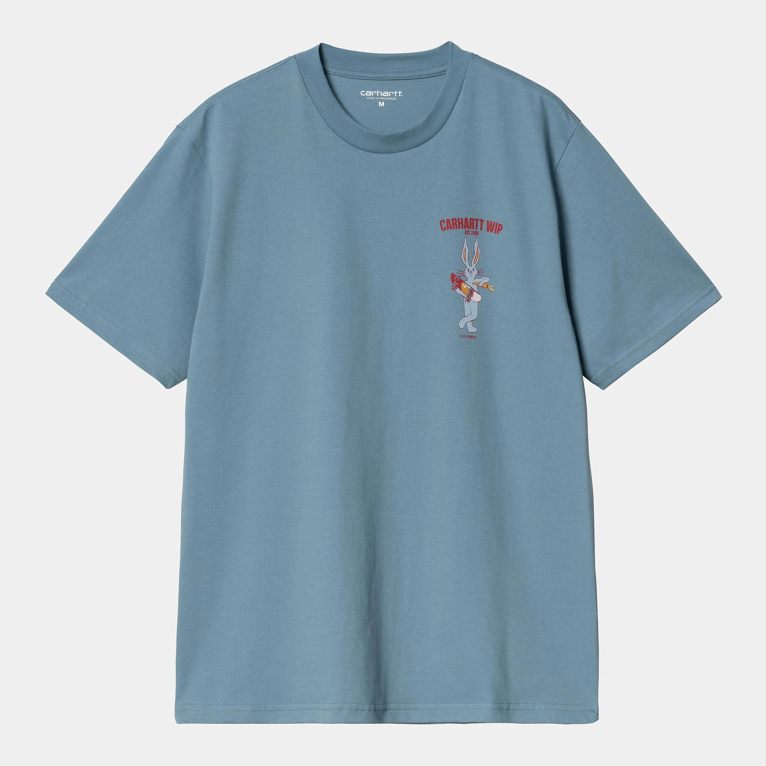 Carhartt WIP Mens Old Friend T-Shirt | Clay Blue sold by The Foot Factory