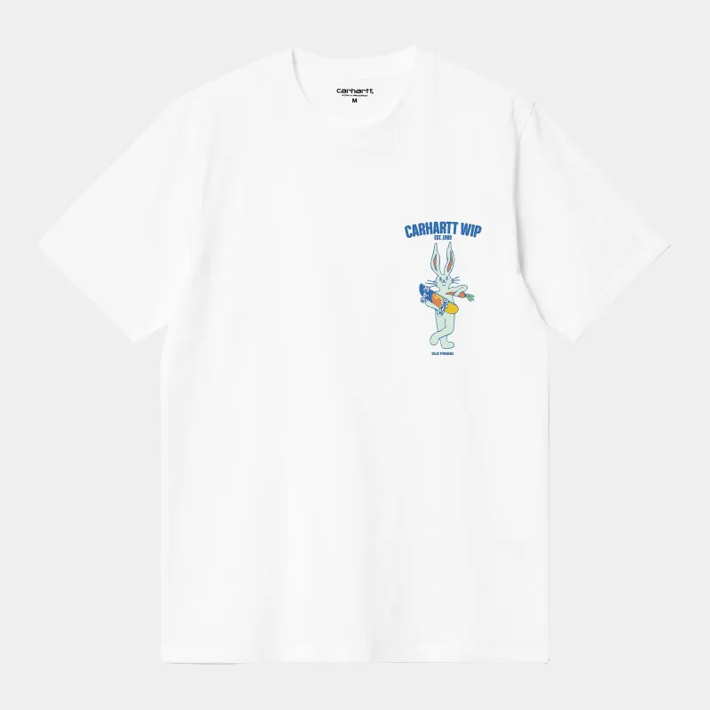Carhartt WIP Mens Old Friend T-Shirt | White sold by The Foot Factory