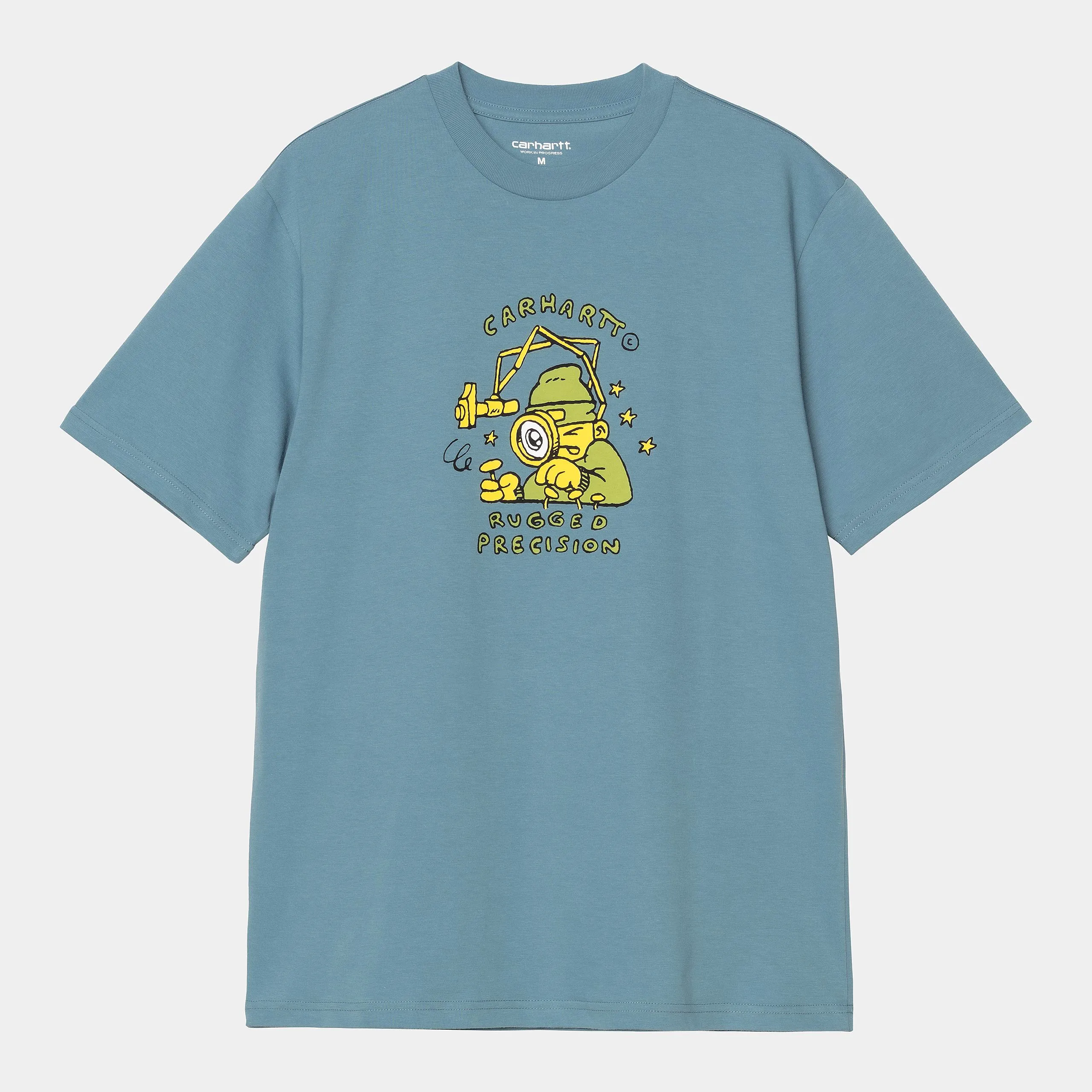 Carhartt WIP Mens Precision Work T-Shirt | Clay Blue sold by The Foot Factory