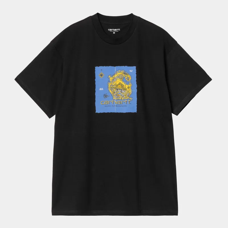 Carhartt WIP Mens Old World T-Shirt |  Black sold by The Foot Factory