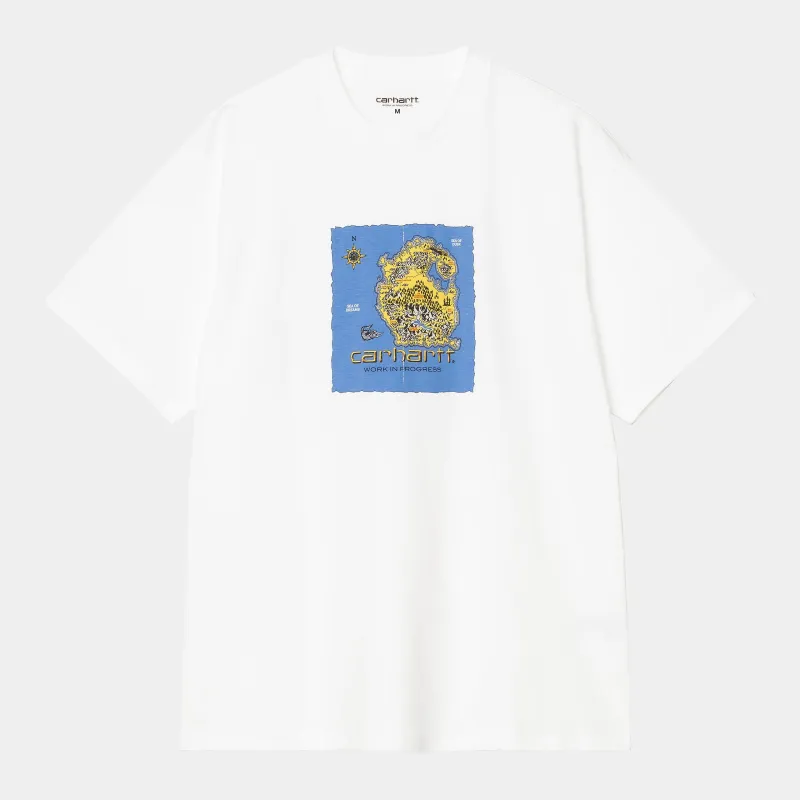 Carhartt WIP Mens Old World T-Shirt |  White sold by The Foot Factory