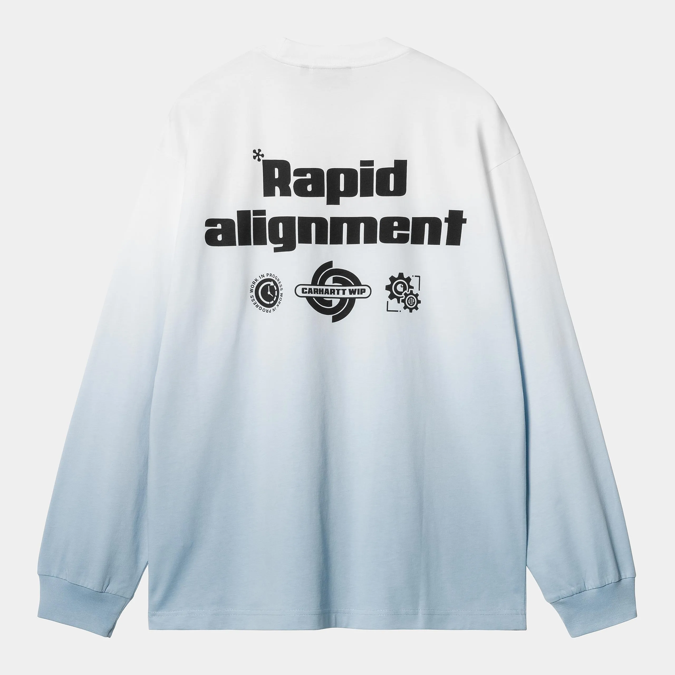 Carhartt WIP Mens Light Work Long Sleeve T-Shirt | White / Bluebird sold by The Foot Factory product image thumbnail 2