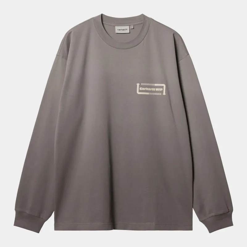 Carhartt WIP Mens Light Work Long Sleeve T-Shirt |  Yosemite / Black Dip Dyed sold by The Foot Factory