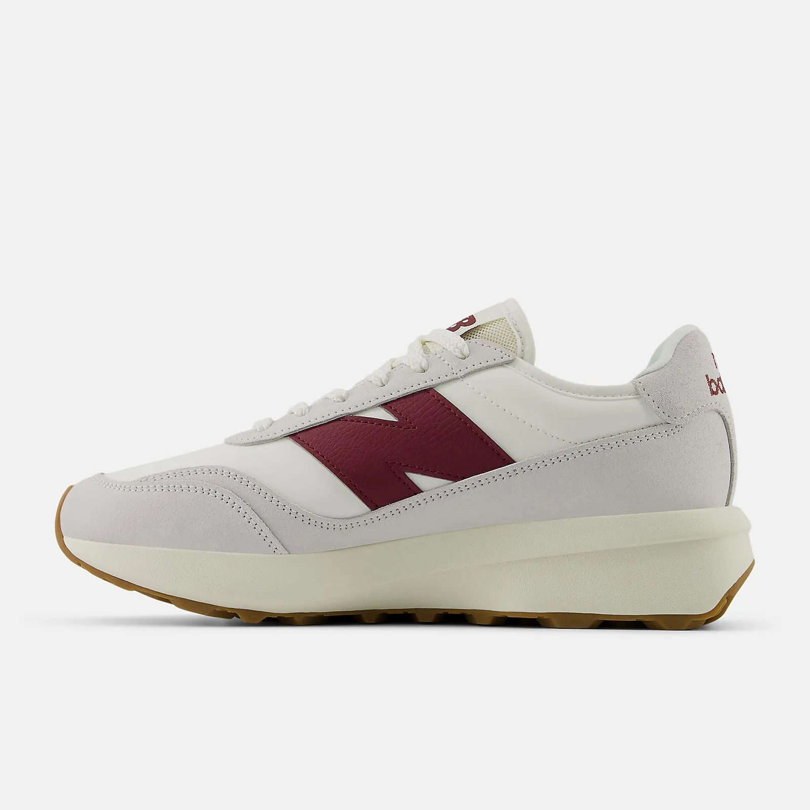 New Balance Unisex 370 Trainers | Sea Salt Crimson sold by The Foot Factory product image thumbnail 2
