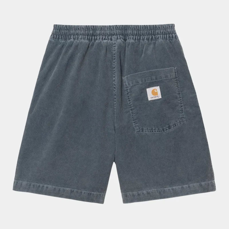 Carhartt WIP Mens Reynold Forsyth Corduroy Short | Dusky Blue Dusky Washed sold by The Foot Factory