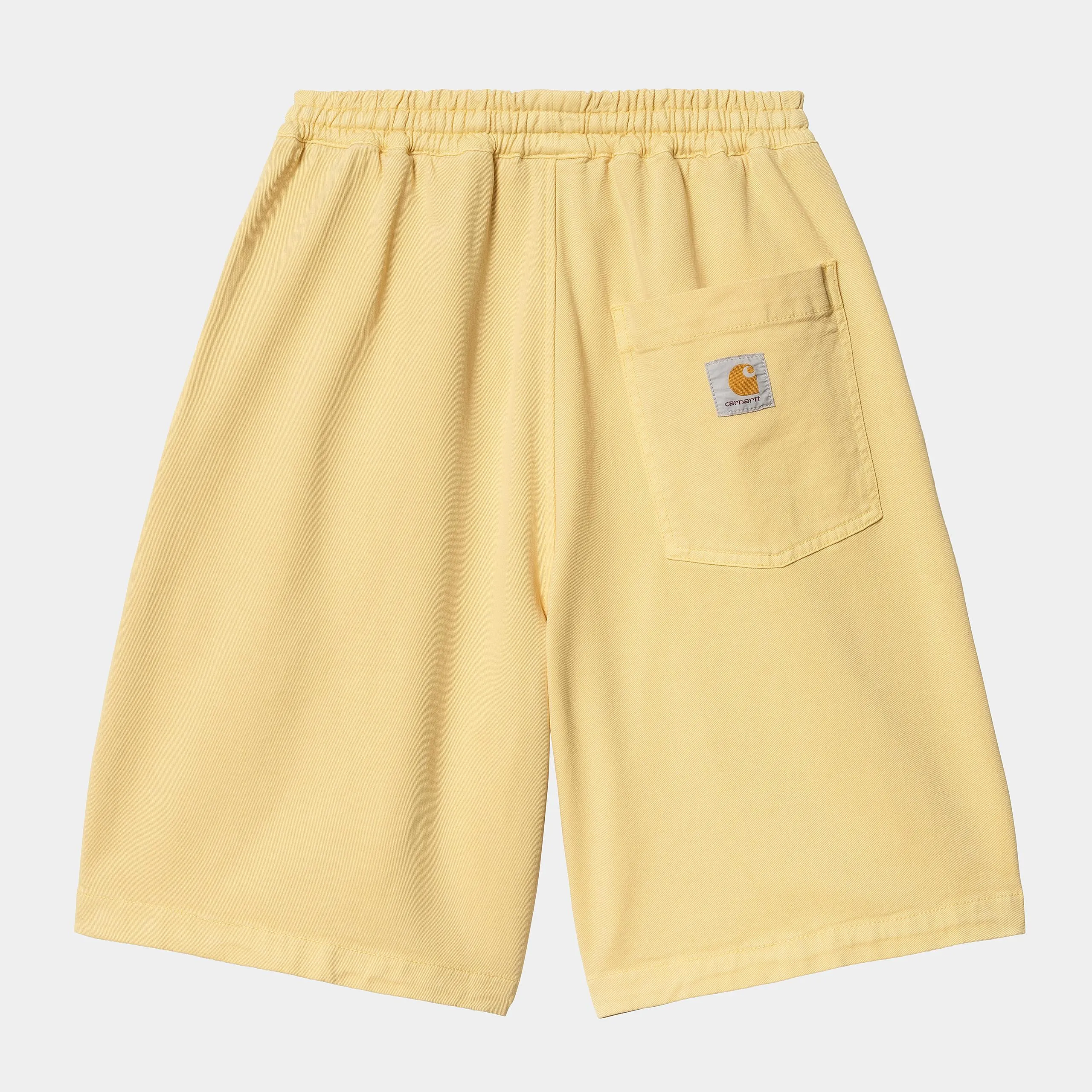 Carhartt WIP Mens Floyde Dewey Stretch Twill Short | Air Yellow Garment Dyed sold by The Foot Factory