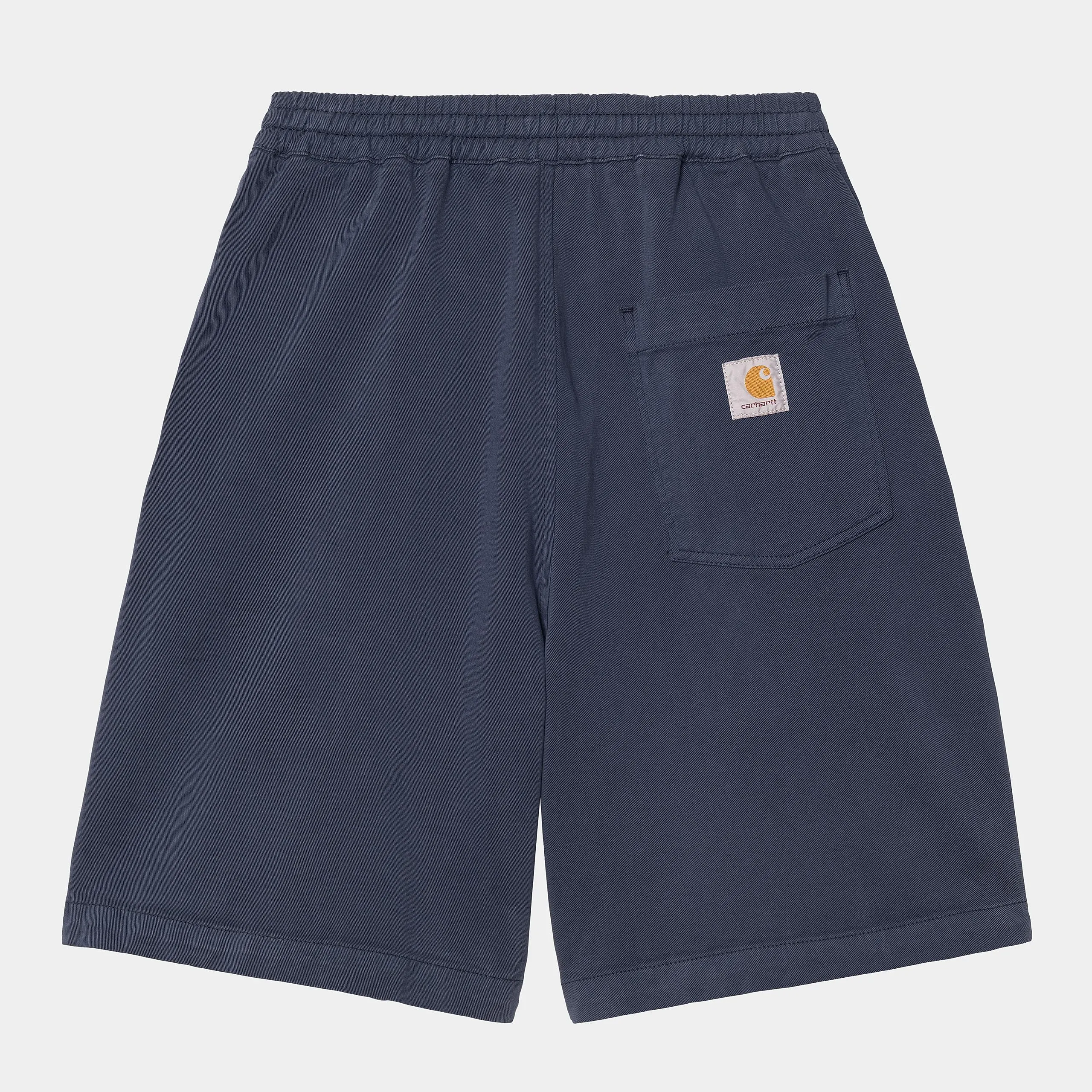 Carhartt WIP Mens Floyde Dewey Stretch Twill Short | Blue Garment Dyed sold by The Foot Factory