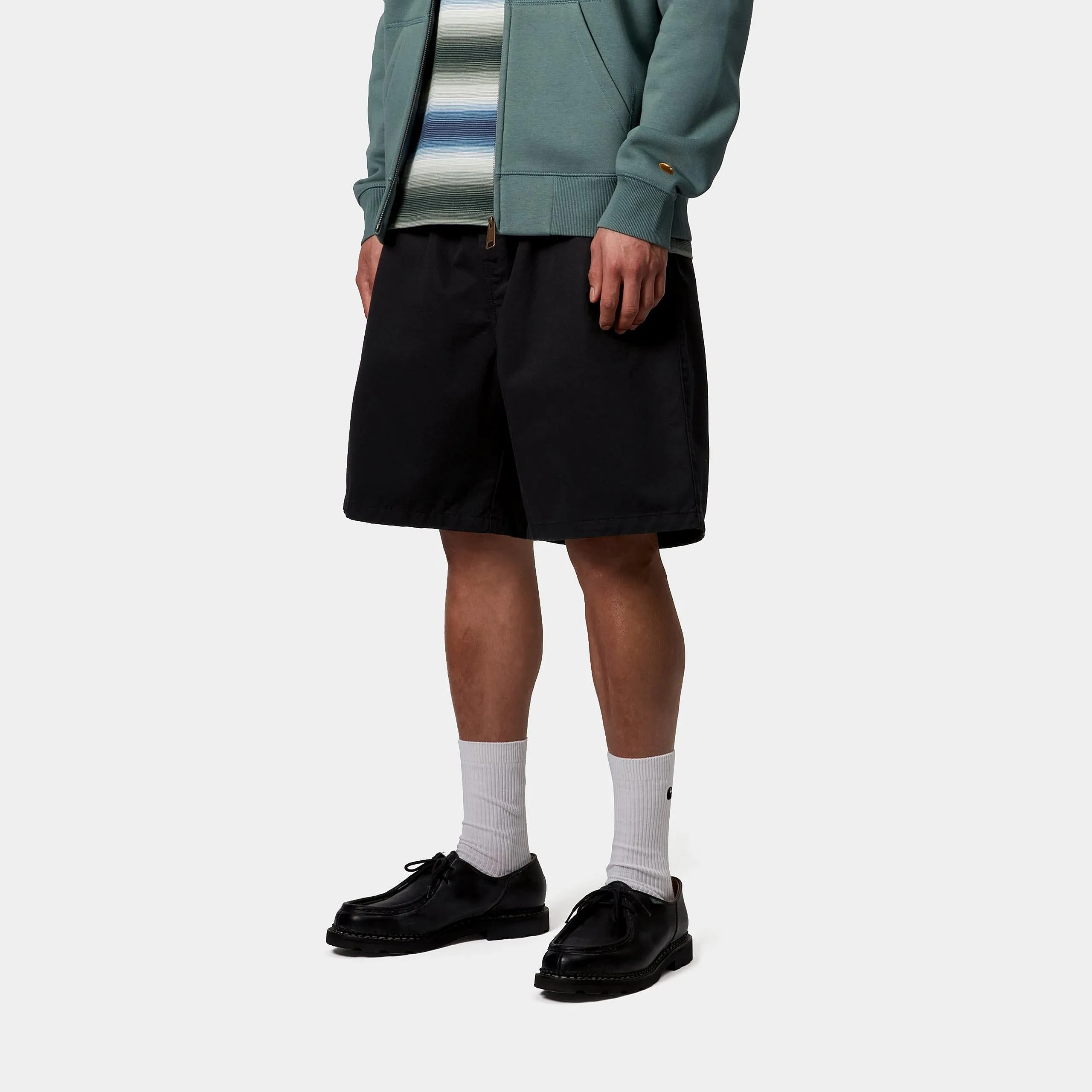 Carhartt WIP Mens Marv Lenexa Twill Short | Black Stone Washed sold by The Foot Factory product image thumbnail 5