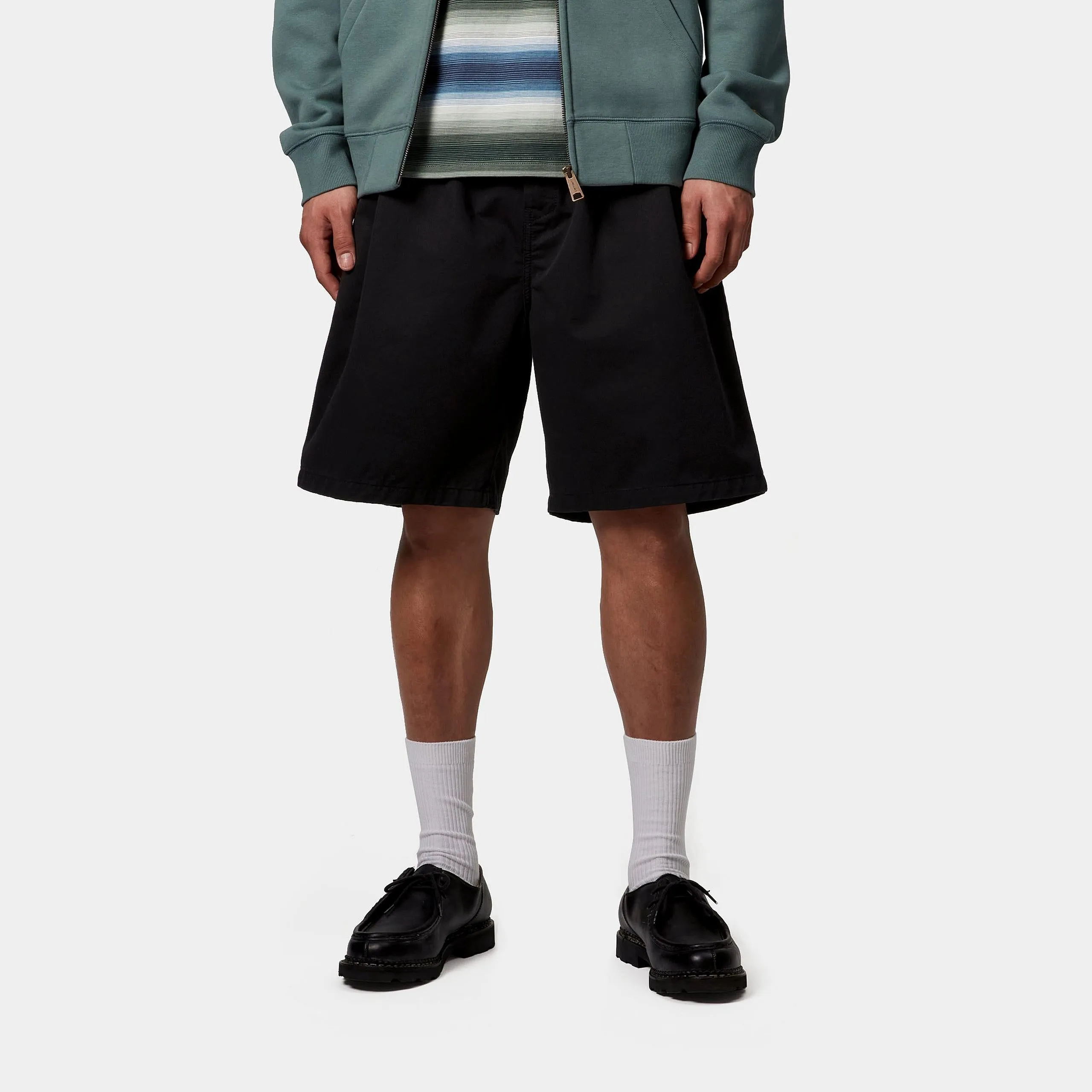 Carhartt WIP Mens Marv Lenexa Twill Short | Black Stone Washed sold by The Foot Factory product image thumbnail 3