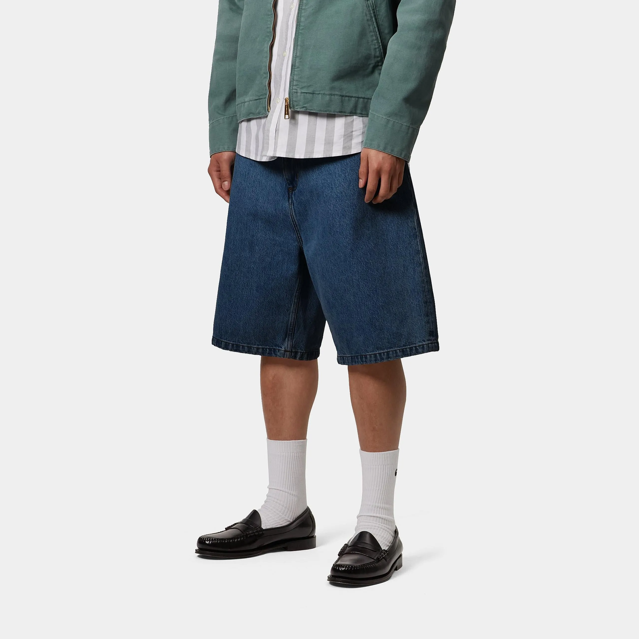 Carhartt WIP Mens Brandon Smith Denim Short | Blue Stone Washed sold by The Foot Factory product image thumbnail 5