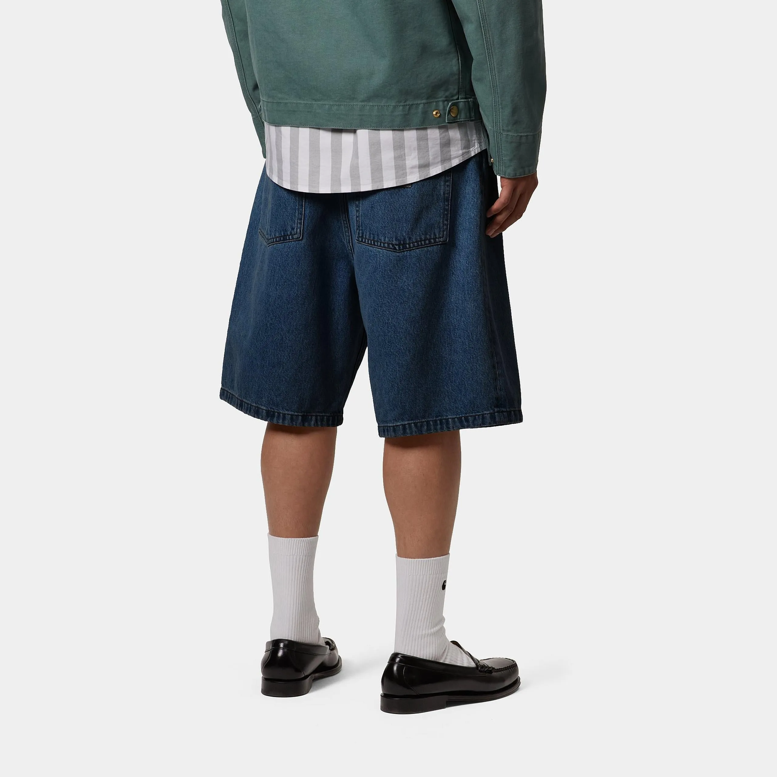 Carhartt WIP Mens Brandon Smith Denim Short | Blue Stone Washed sold by The Foot Factory product image thumbnail 4