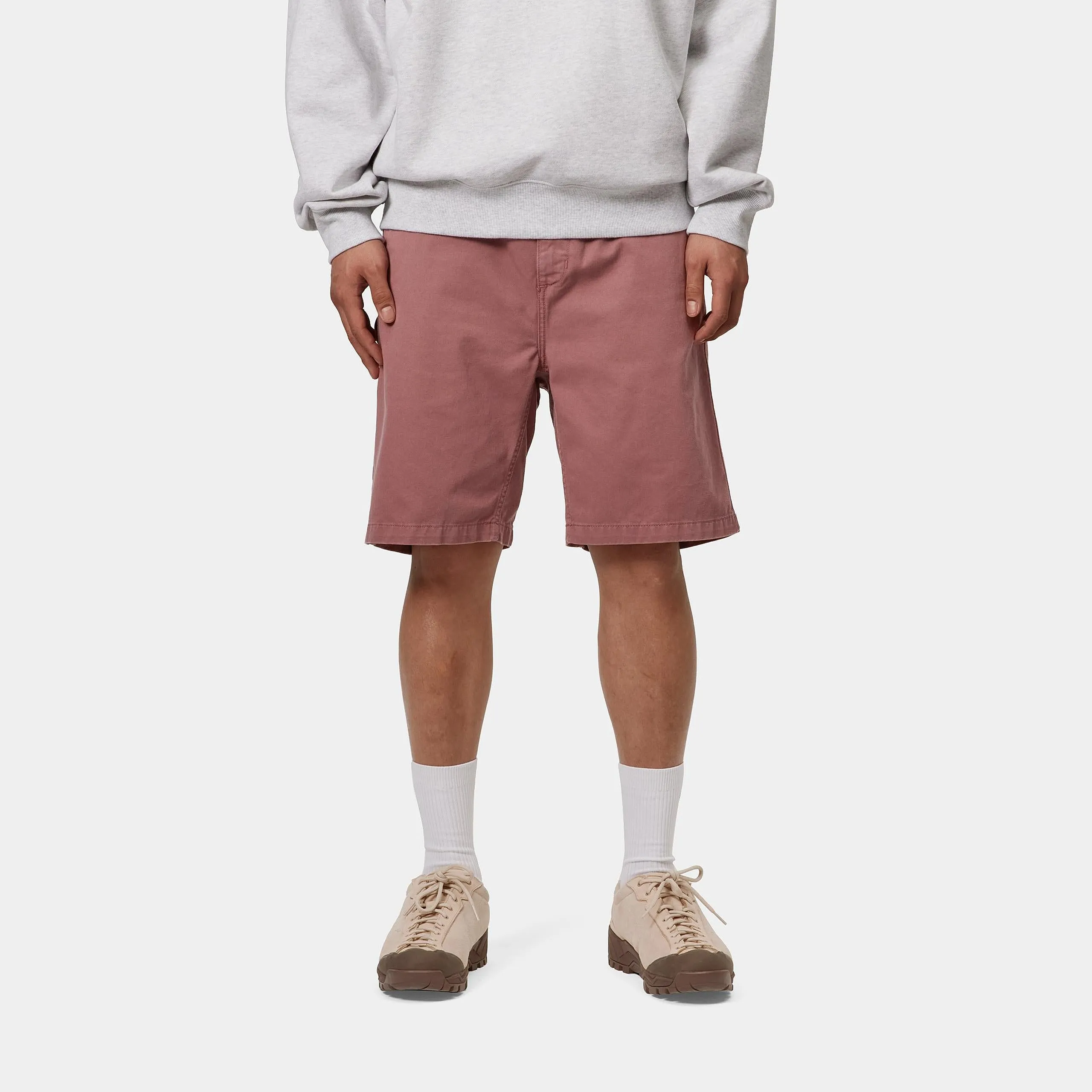 Carhartt WIP Mens Flint Moraga Twill Short | Dusky Pink sold by The Foot Factory product image thumbnail 3
