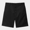 Carhartt WIP Mens Craft Dunmore Twill Short | Black Rinsed sold by The Foot Factory