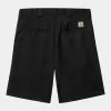 Carhartt WIP Mens Craft Dunmore Twill Short | Black Rinsed sold by The Foot Factory