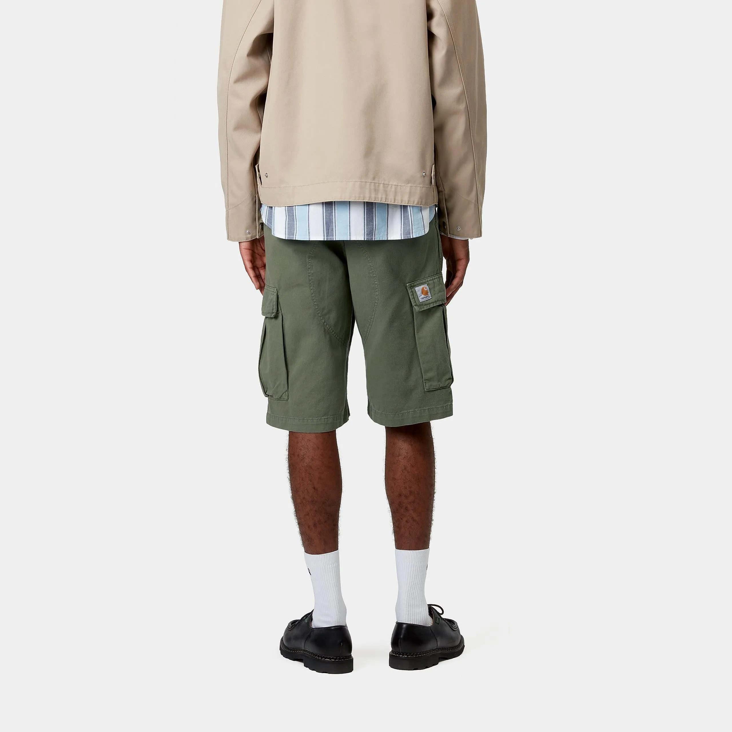 Carhartt WIP Mens Regular Moraga Twill Cargo Short | Dollar Green sold by The Foot Factory product image thumbnail 4