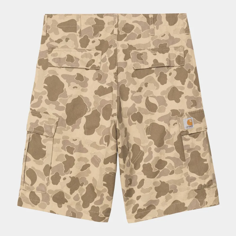 Carhartt WIP Mens Regular Moraga Twill Cargo Short | Camo Duck Desert sold by The Foot Factory