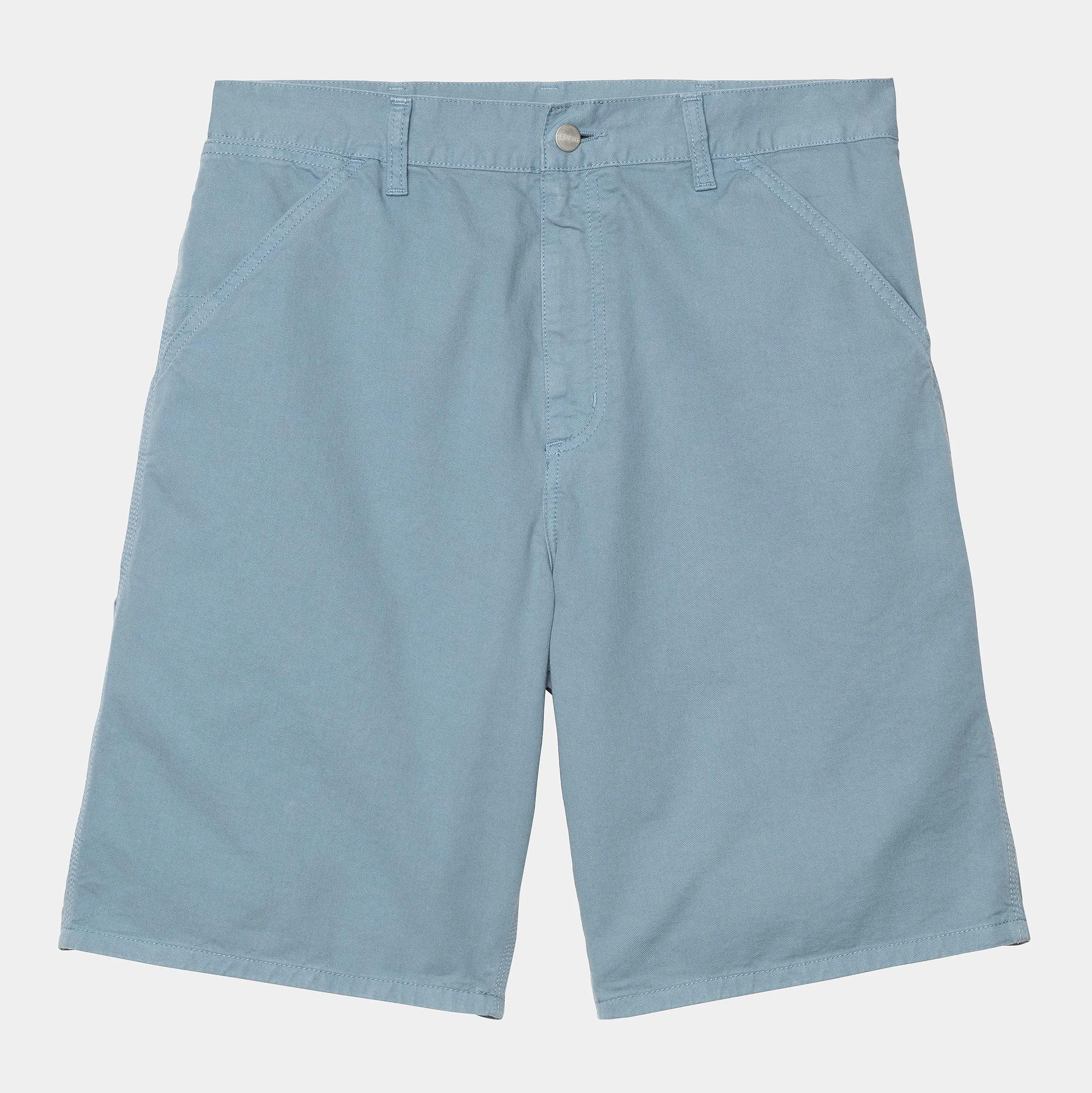 Carhartt WIP Mens Single Knee Newcomb Drill Short | Clay Blue sold by The Foot Factory product image thumbnail 2