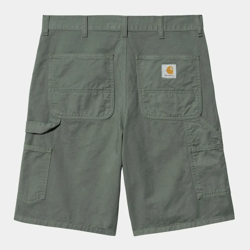 Carhartt WIP Mens Single Knee Newcomb Drill Short | Park sold by The Foot Factory