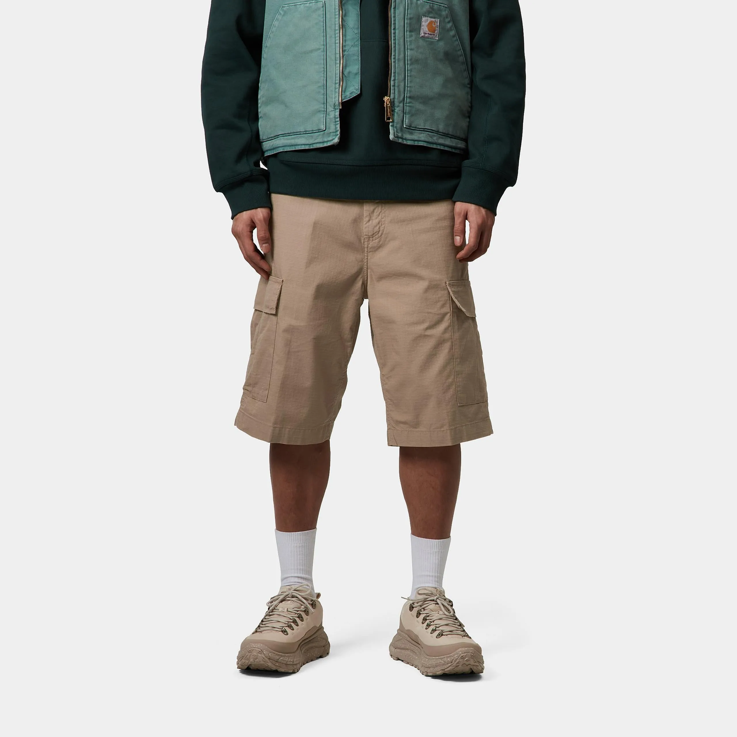 Carhartt WIP Mens Regular Cargo Short | Leather Rinsed sold by The Foot Factory product image thumbnail 4