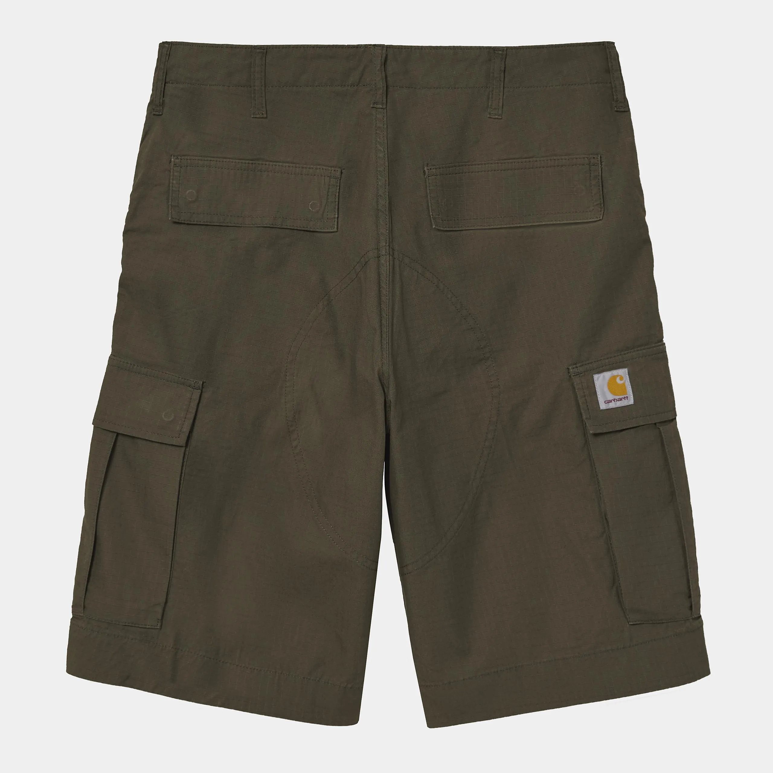 Carhartt WIP Mens Regular Cargo Short | Cypress Rinsed sold by The Foot Factory