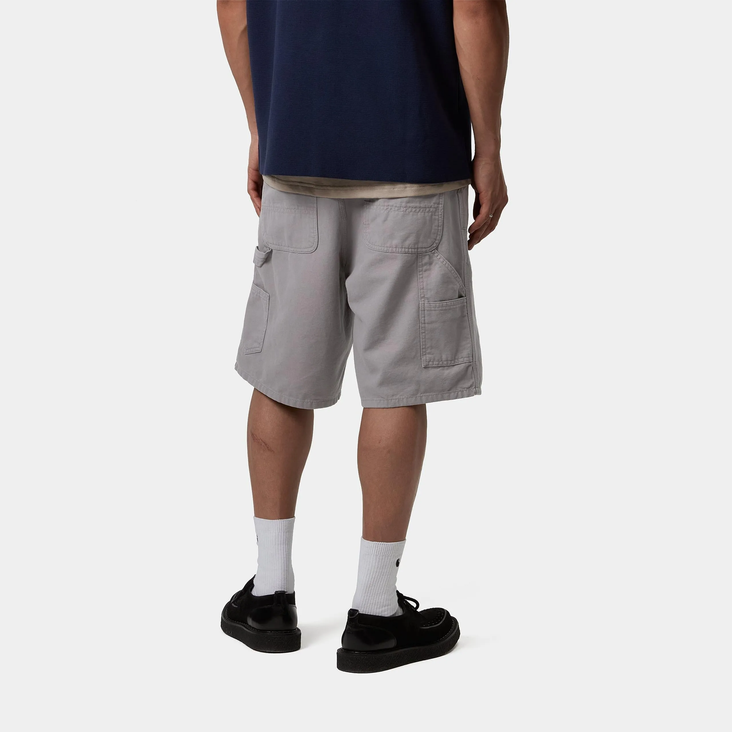 Carhartt WIP Mens Double Knee Hubbard Canvas Short | Yosemite Stone Washed sold by The Foot Factory product image thumbnail 4