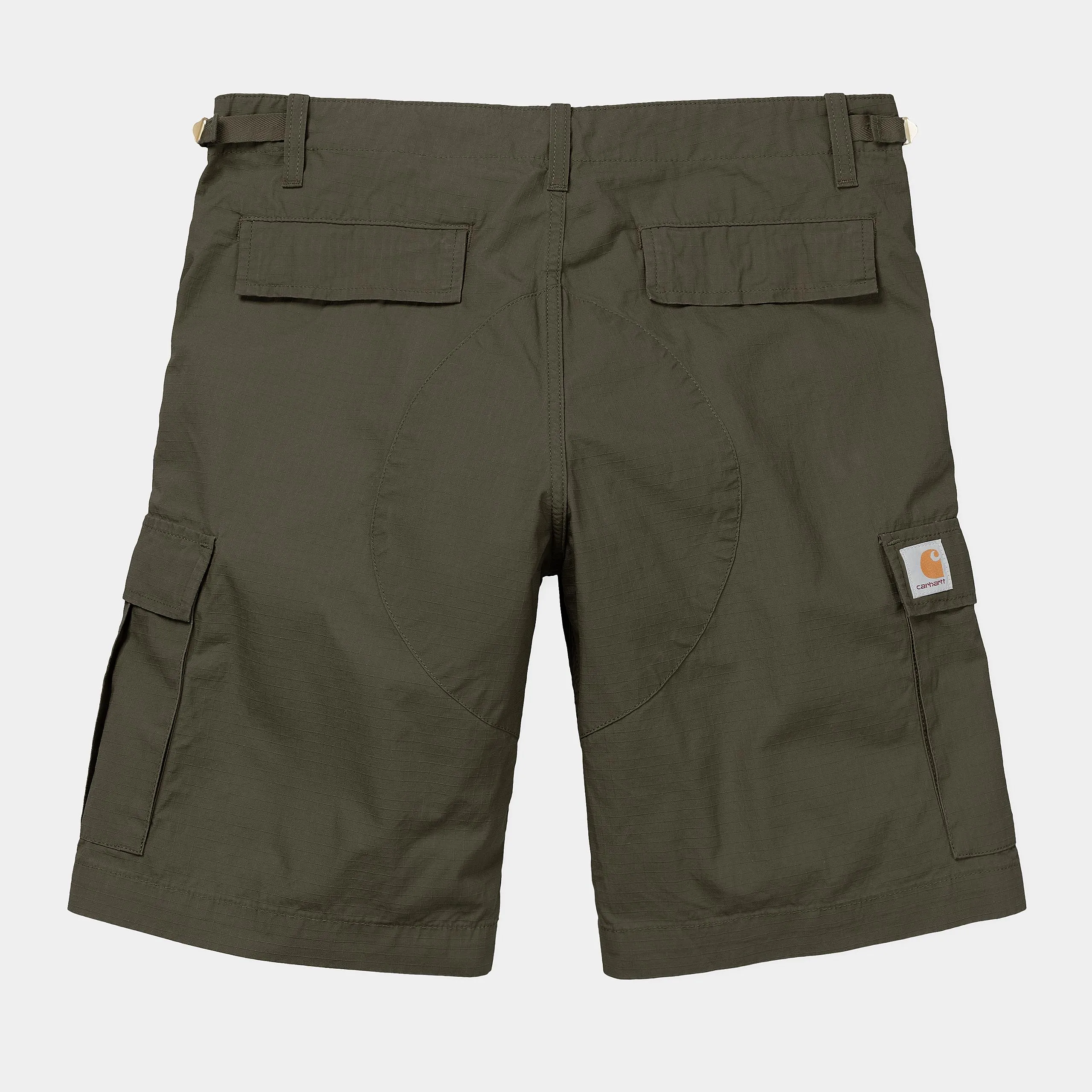 Carhartt WIP Mens Aviation Short | Cyprus Rinsed sold by The Foot Factory