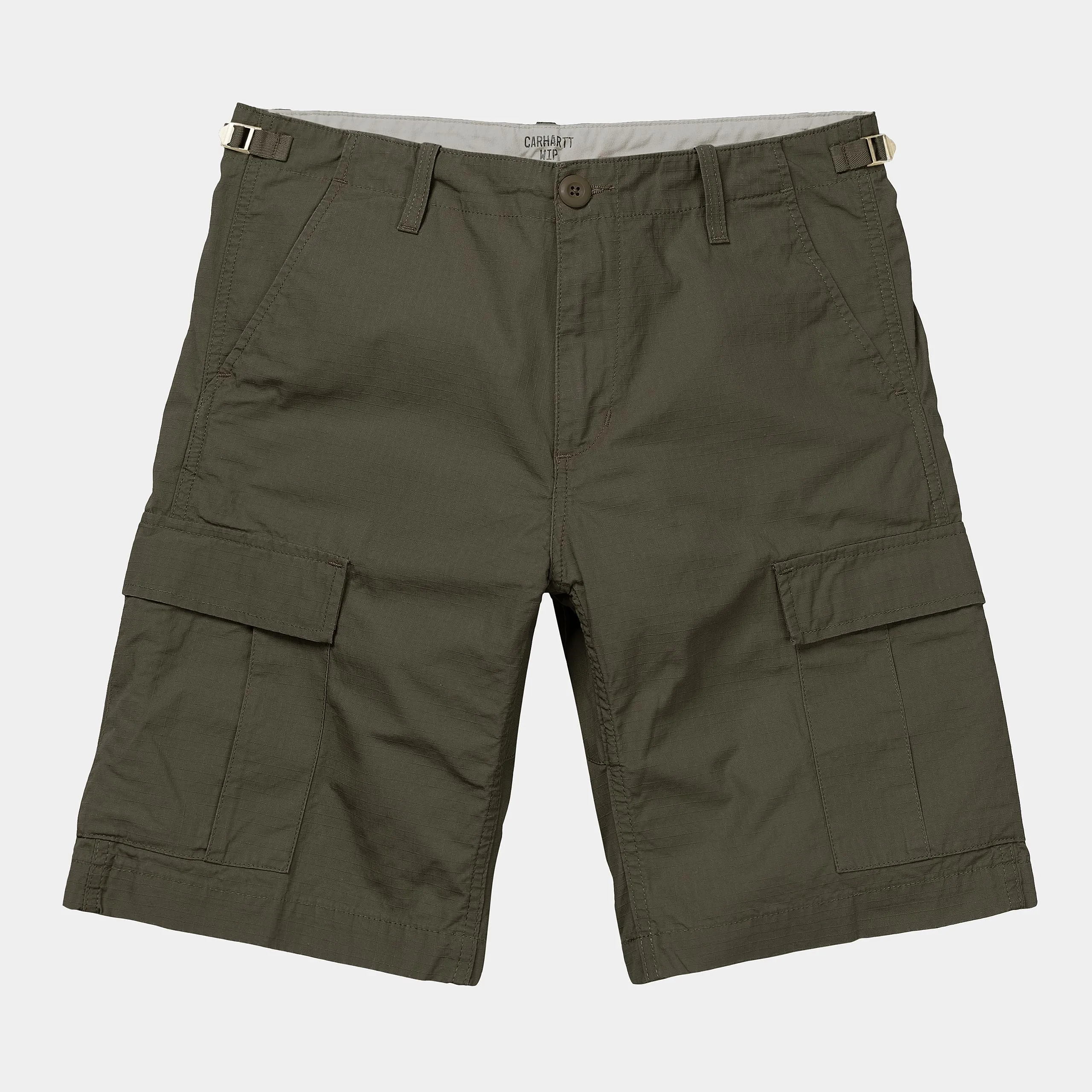 Carhartt WIP Mens Aviation Short | Cyprus Rinsed sold by The Foot Factory product image thumbnail 2
