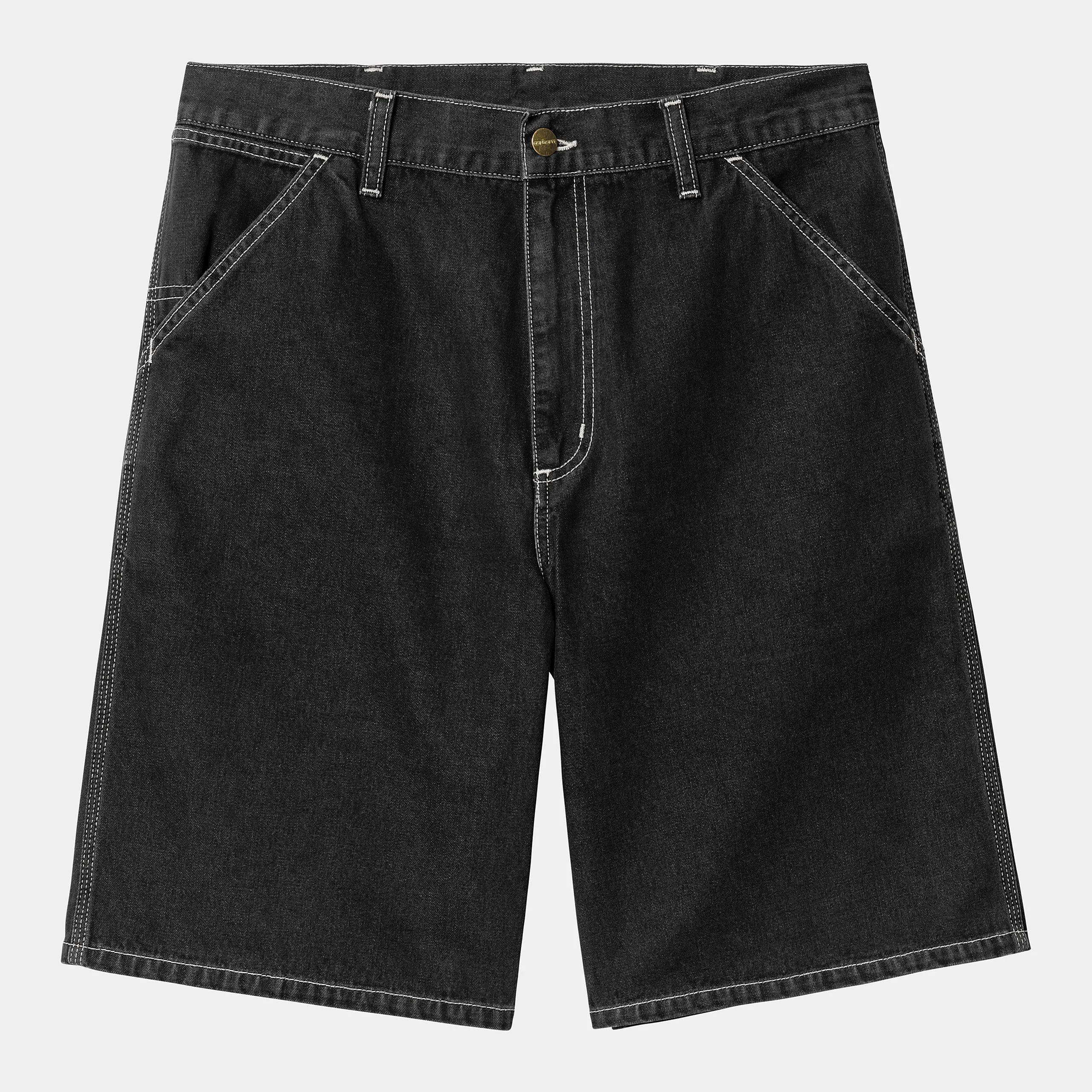 Carhartt WIP Mens Simple Norco Denim Short | Black Stone Washed sold by The Foot Factory product image thumbnail 2