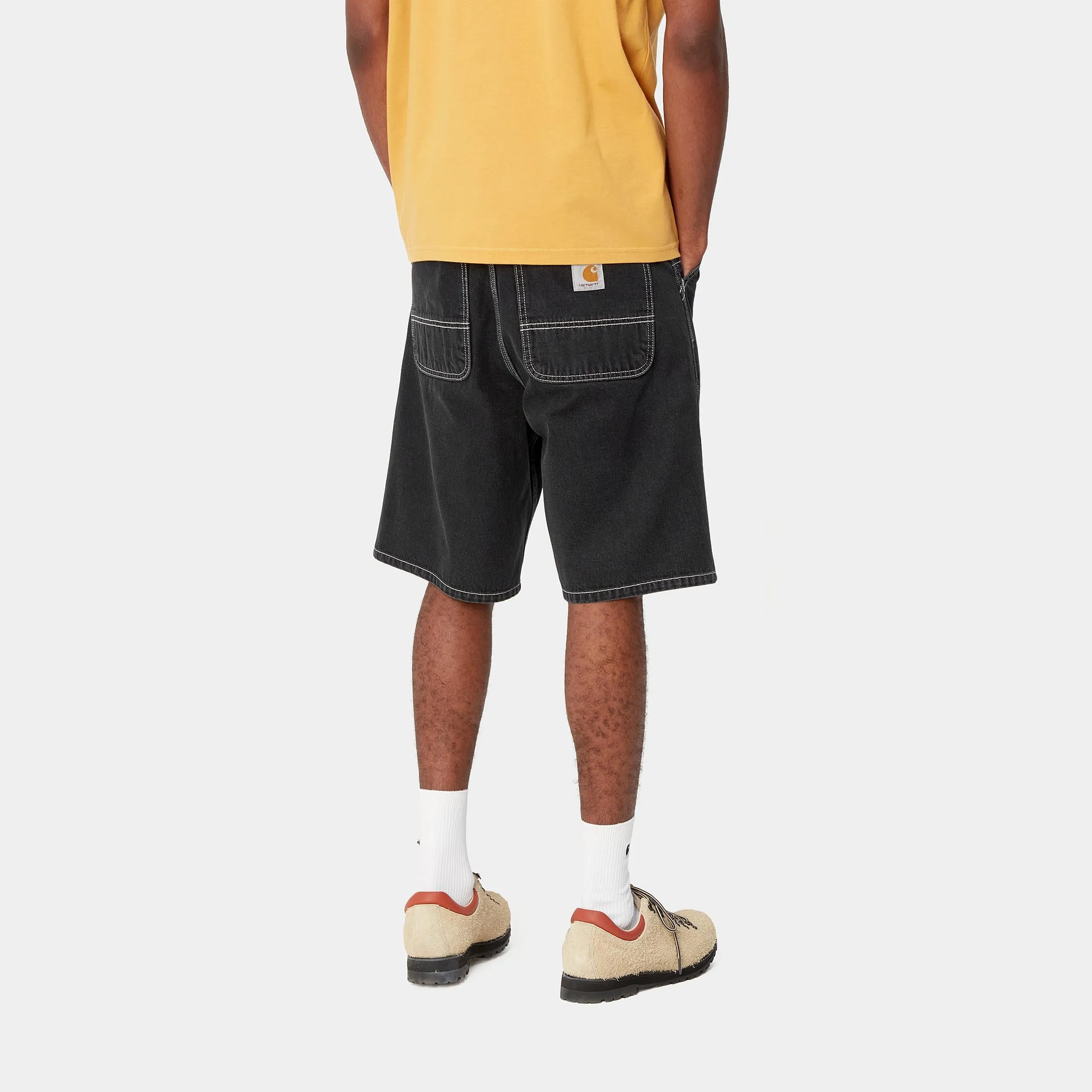Carhartt WIP Mens Simple Norco Denim Short | Black Stone Washed sold by The Foot Factory product image thumbnail 4
