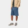 Carhartt WIP Mens Simple Norco Denim Short | Blue Stone Washed sold by The Foot Factory
