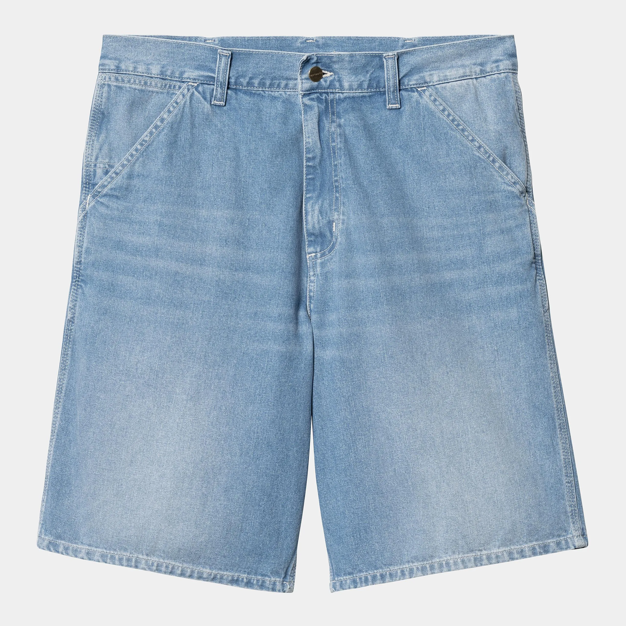 Carhartt WIP Mens Simple Norco Denim Short | Blue Light True Washed sold by The Foot Factory product image thumbnail 2