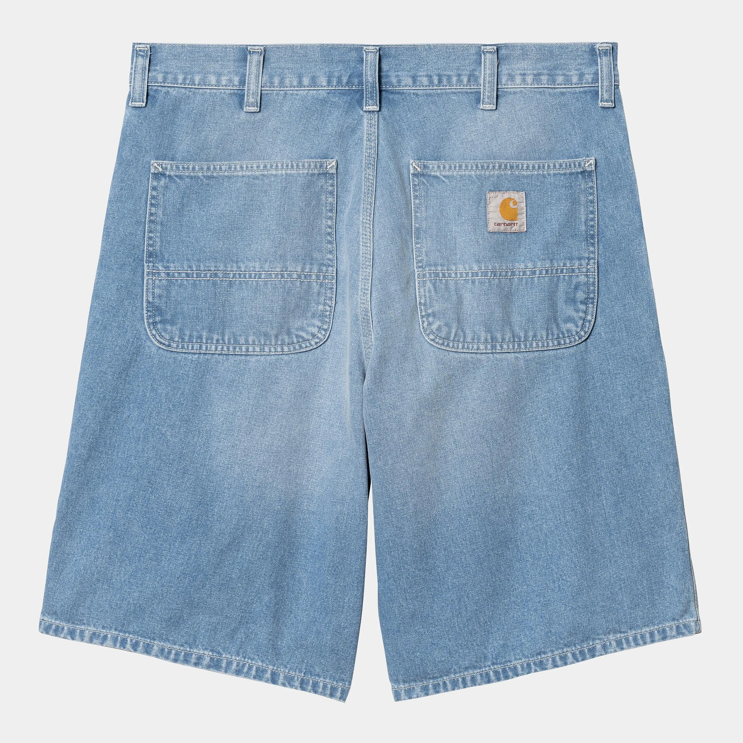 Carhartt WIP Mens Simple Norco Denim Short | Blue Light True Washed sold by The Foot Factory