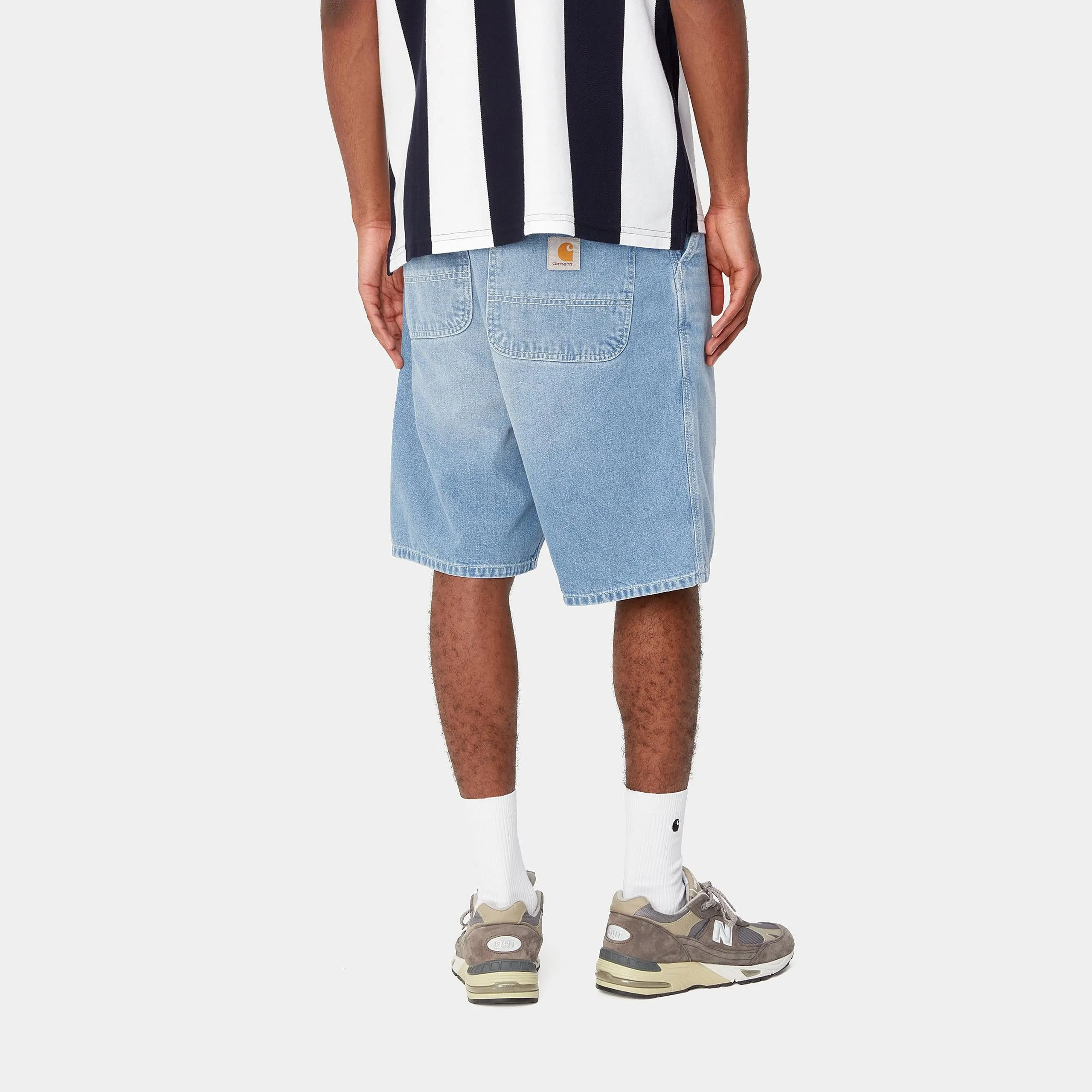 Carhartt WIP Mens Simple Norco Denim Short | Blue Light True Washed sold by The Foot Factory product image thumbnail 4
